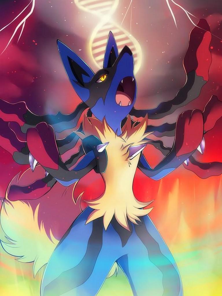 768x1024 Lucario Wallpaper for Android