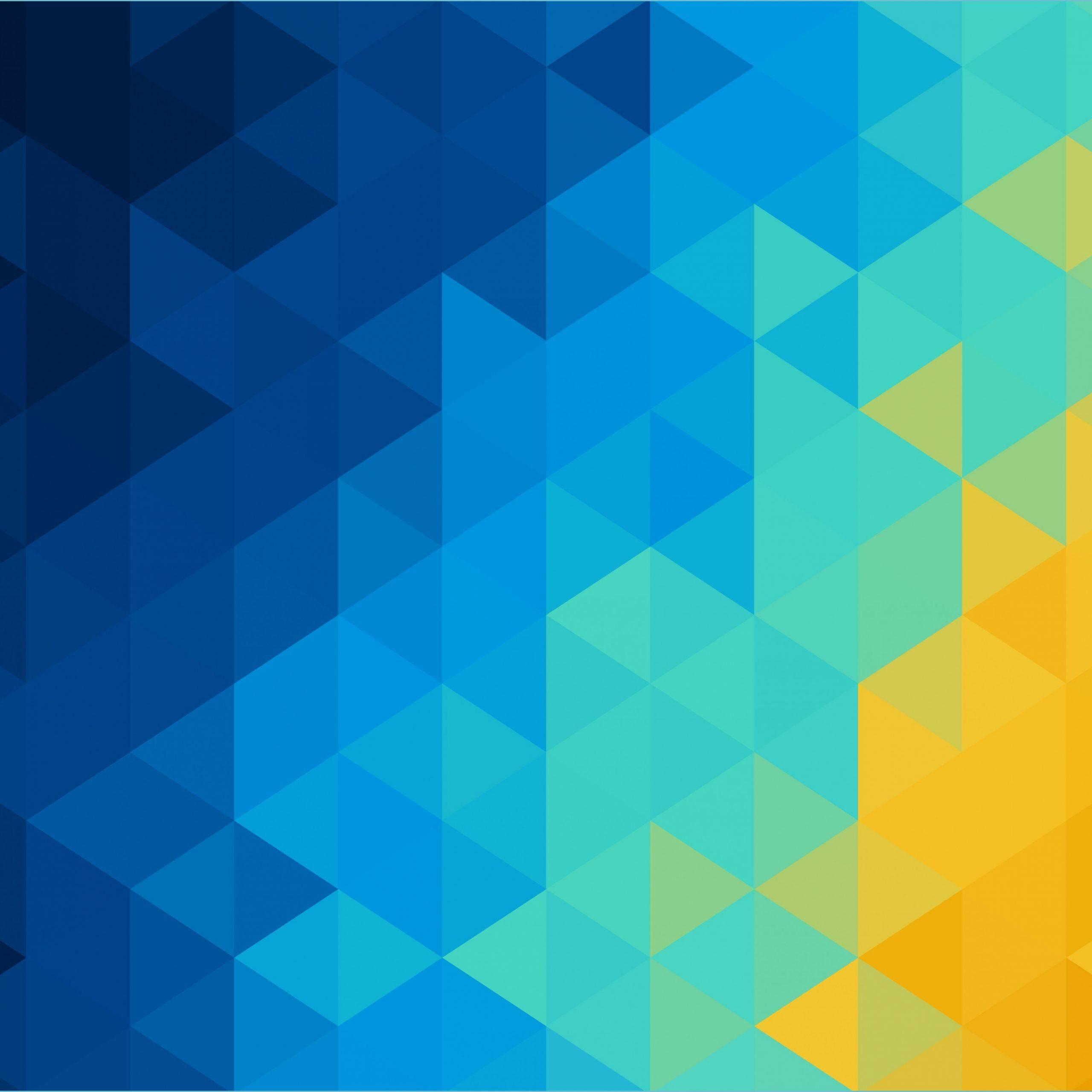 2560x2560 Blue And Yellow Abstract Wallpaper And Yellow Wallpaper
