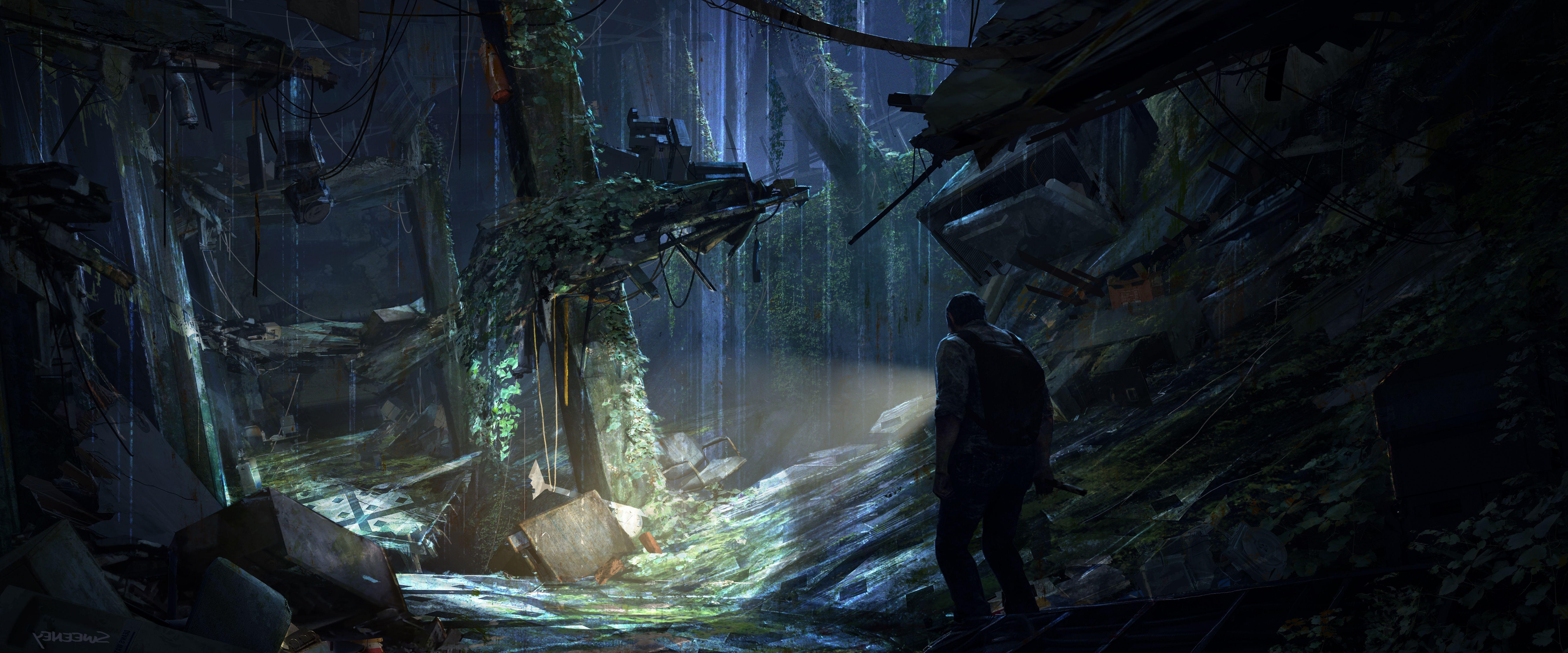 7200x3000 The Last Of Us, Concept Art, Video Games, Digital 2D, Artwork Wallpaper HD / Desktop and Mobile Background