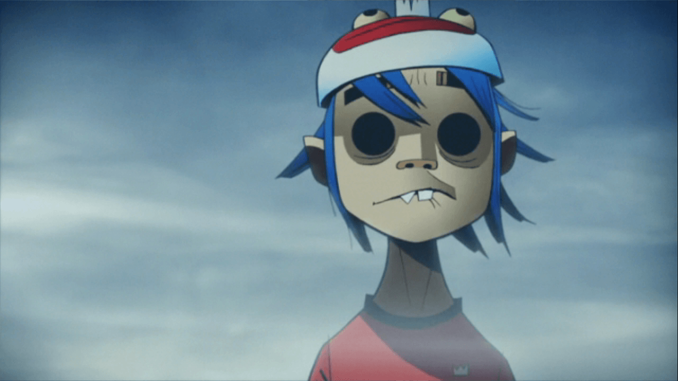 1366x768 2D Gorillaz Wallpaper