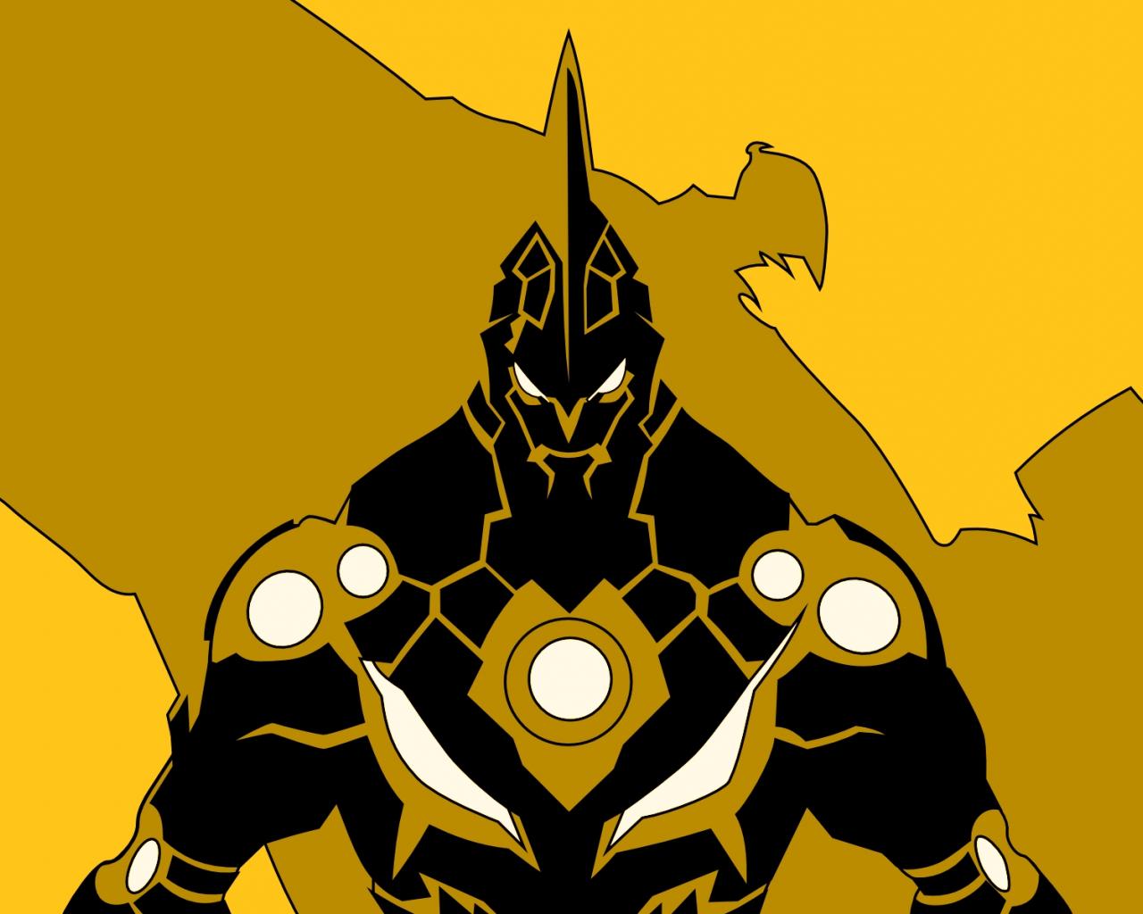 1280x1024 Desktop Wallpaper Lordgenome, Tengen Toppa Gurren Lagann, Yellow And Black, HD Image, Picture, Background, Lm3jro