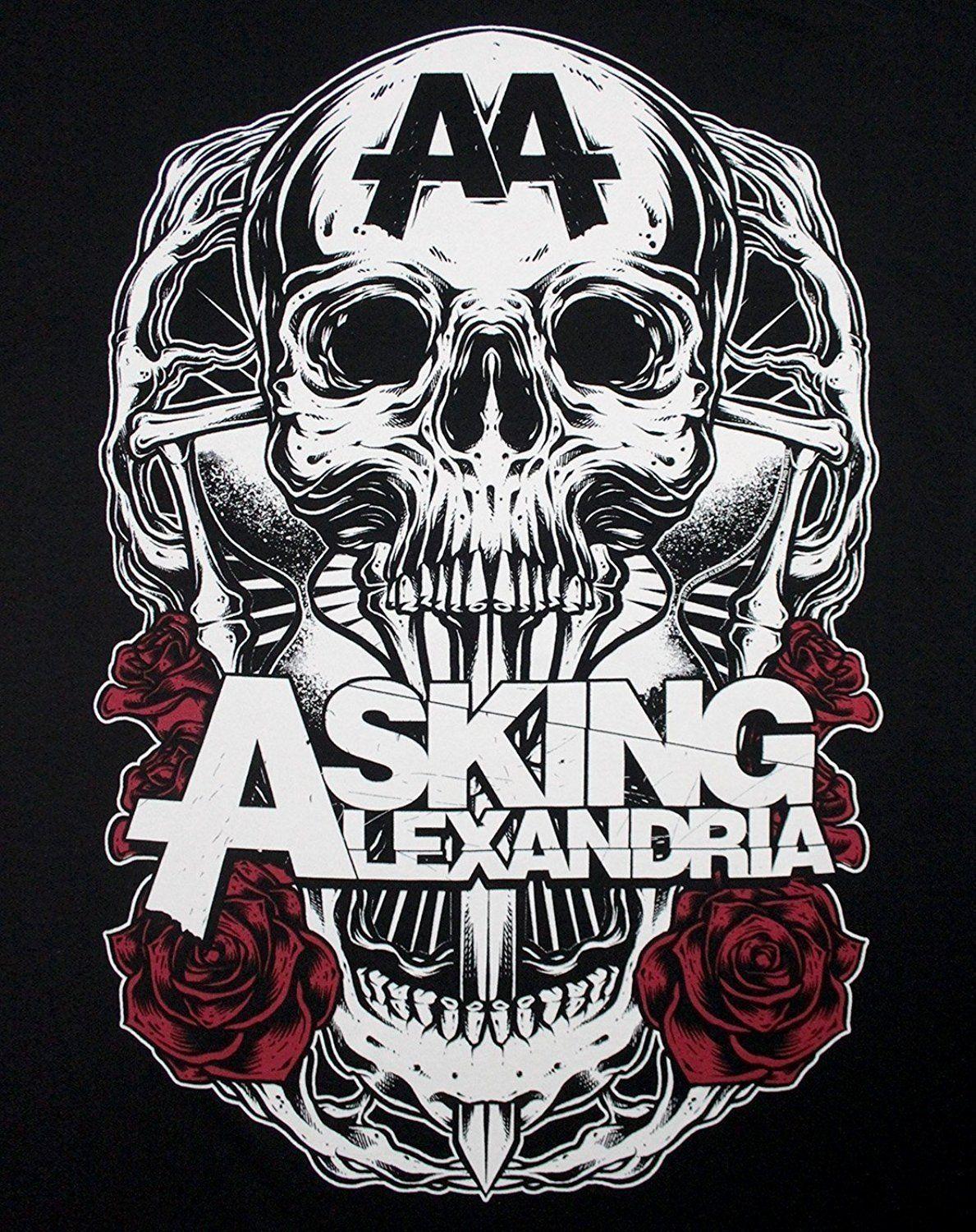 1189x1500 Men'S Asking Alexandria Shadow Cotton T Shirt. Asking Alexandria, Metal Posters Art, Band Wallpaper