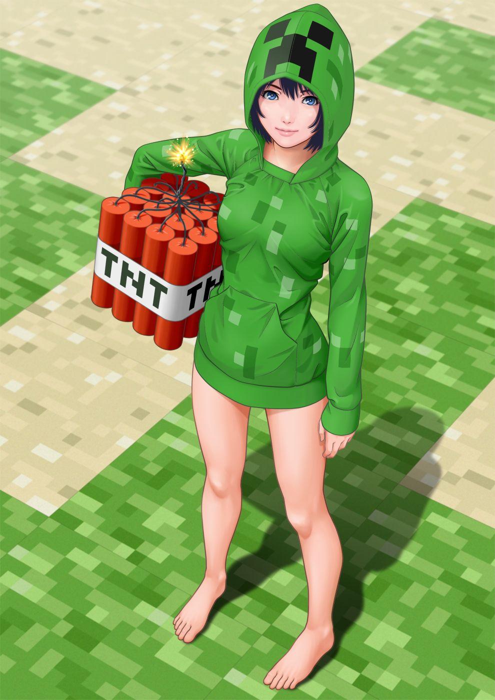 990x1400 Minecraft Anime Image Board