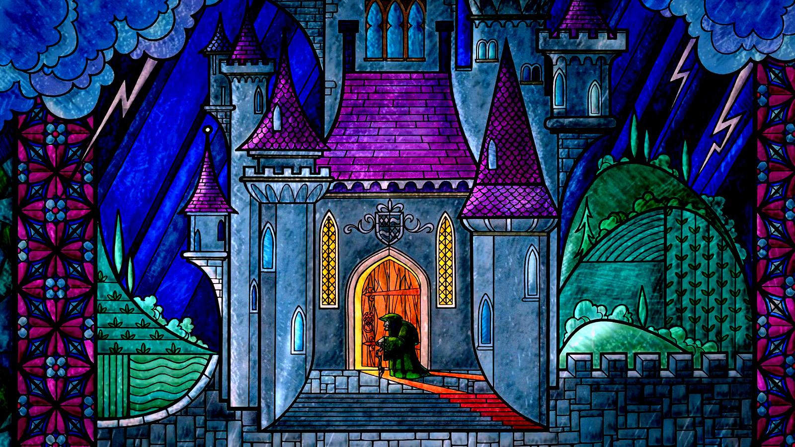 1600x900 Stained Glass Wallpaper and the Beast Wallpaper