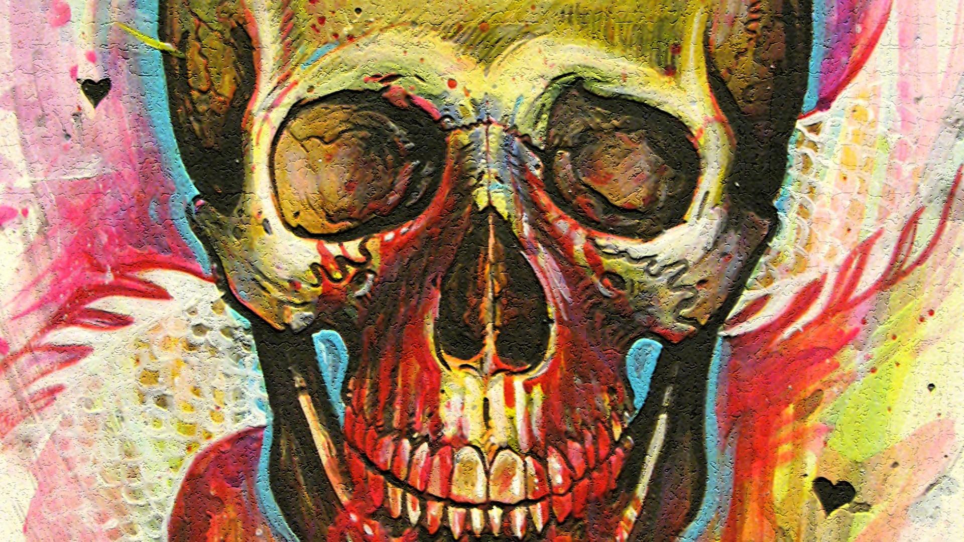 1920x1080 Psychedelic Skull Wallpaper Skull Wallpaper Psychedelic HD Wallpaper