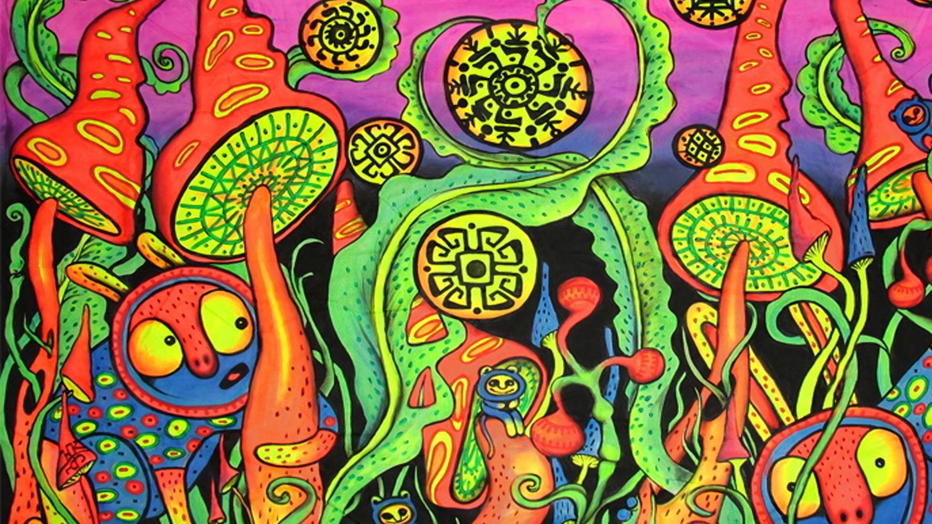 1920x1080 Artistic Colorful Psychedelic Colors HD Trippy Wallpaper