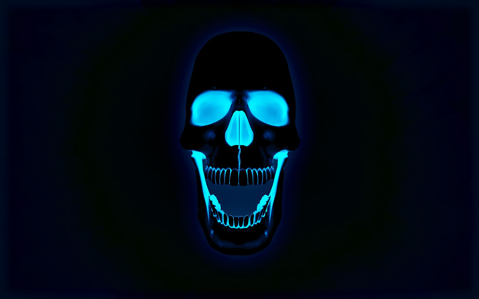 1680x1050 Moving Skull Wallpaper HD