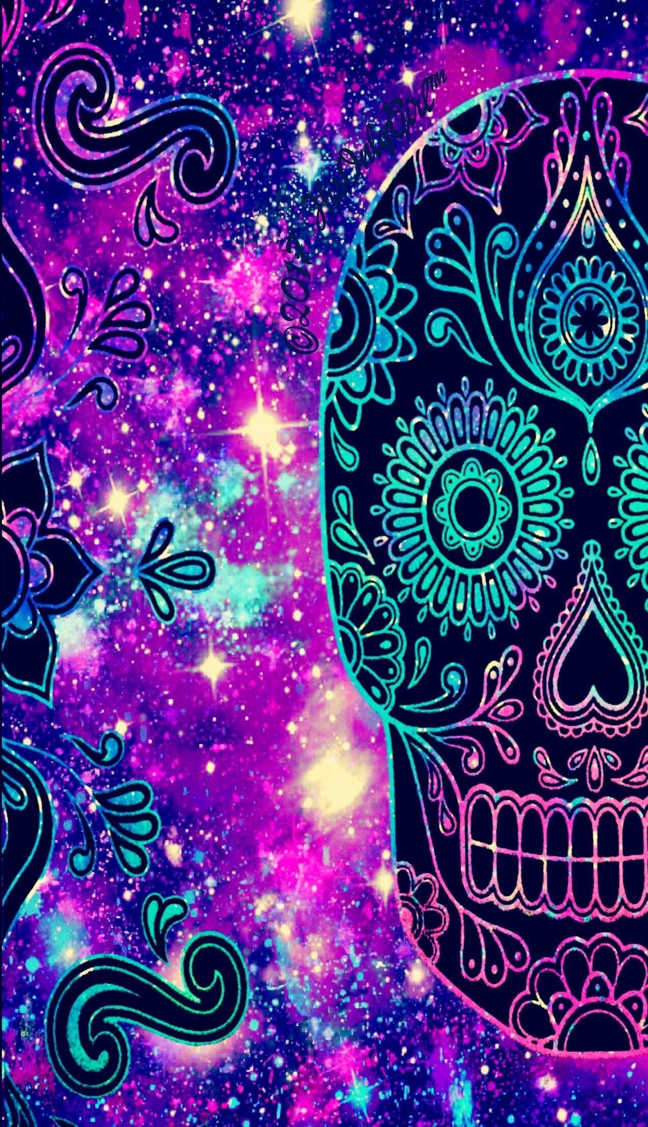 1274x2214 Girl Skull Wallpaper (best Girl Skull Wallpaper and image) on WallpaperChat