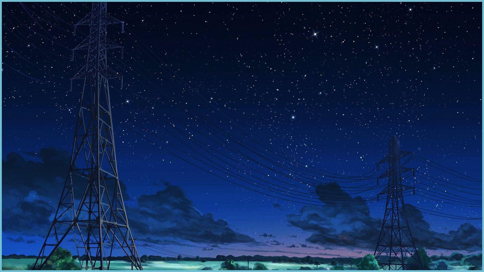 1862x1047 Ugly Truth About Anime Night Sky Wallpaper. Anime Night Sky Wallpaper