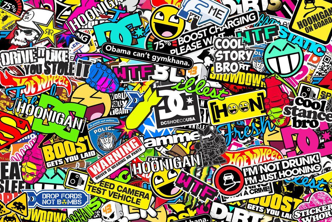 1092x732 Sticker Bomb Wallpaper and Background Image