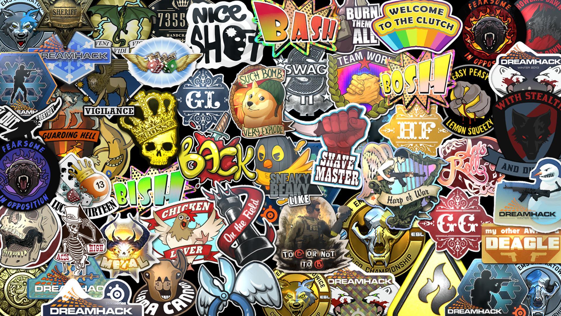1920x1080 Sticker Wallpaper