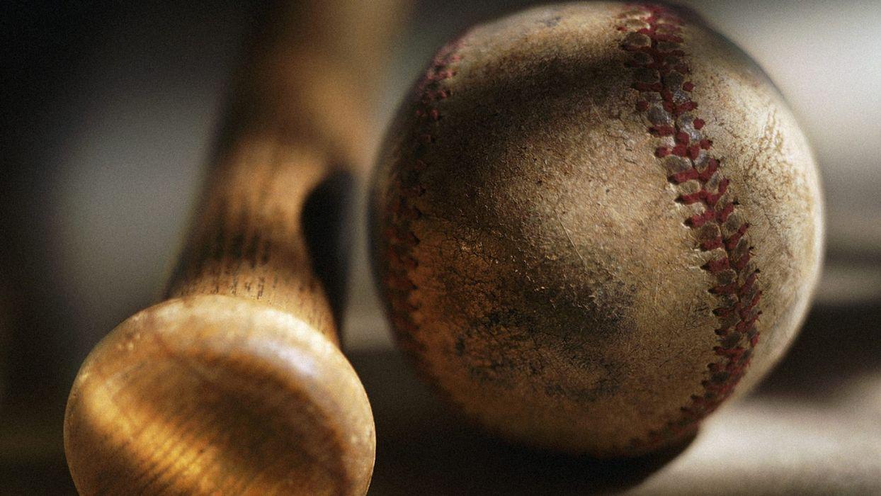 1244x700 MLB Macro Baseball Bat Ball wallpaperx1080
