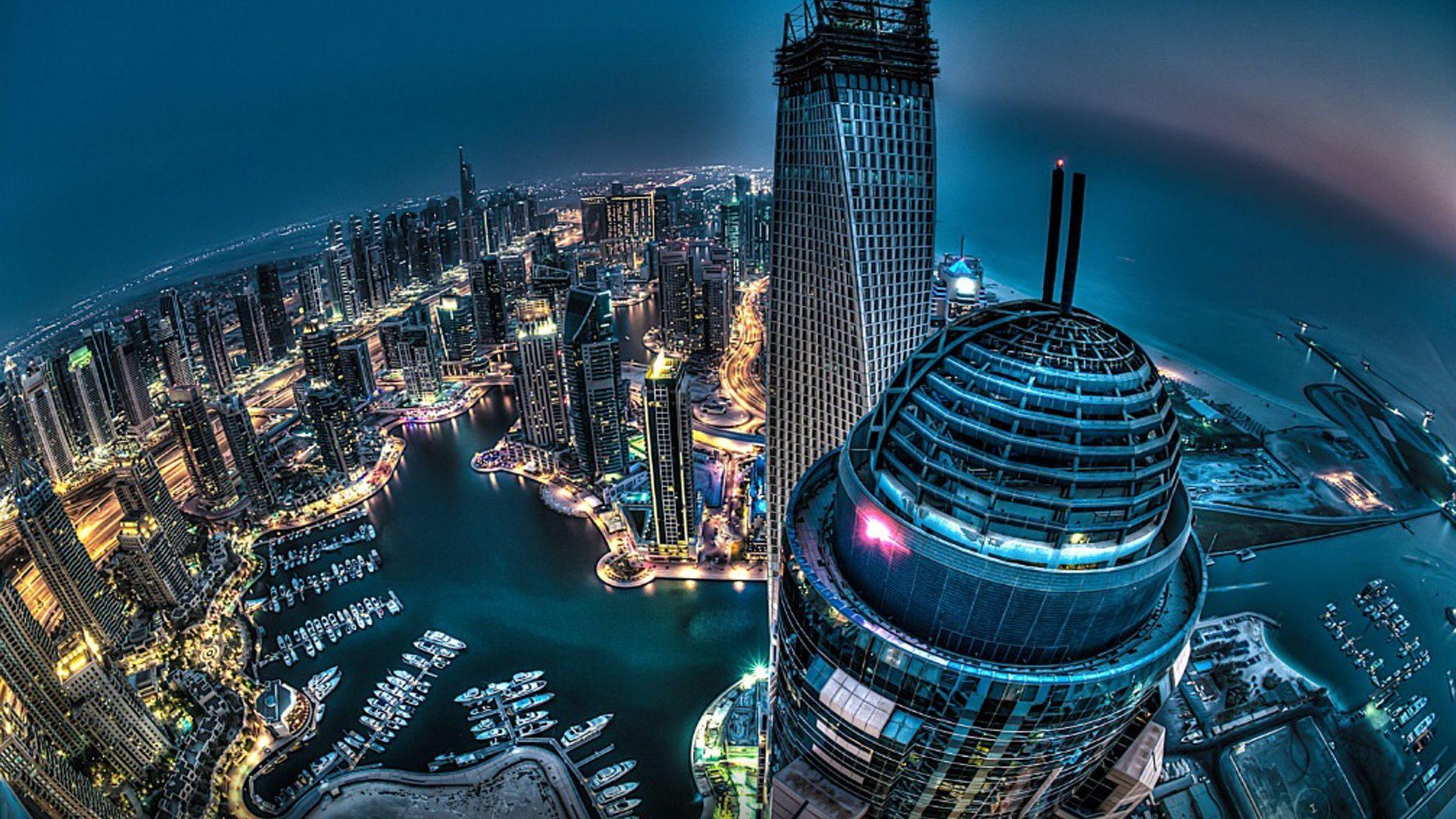 1920x1080 Aerial View of Dubai HD Wallpaper