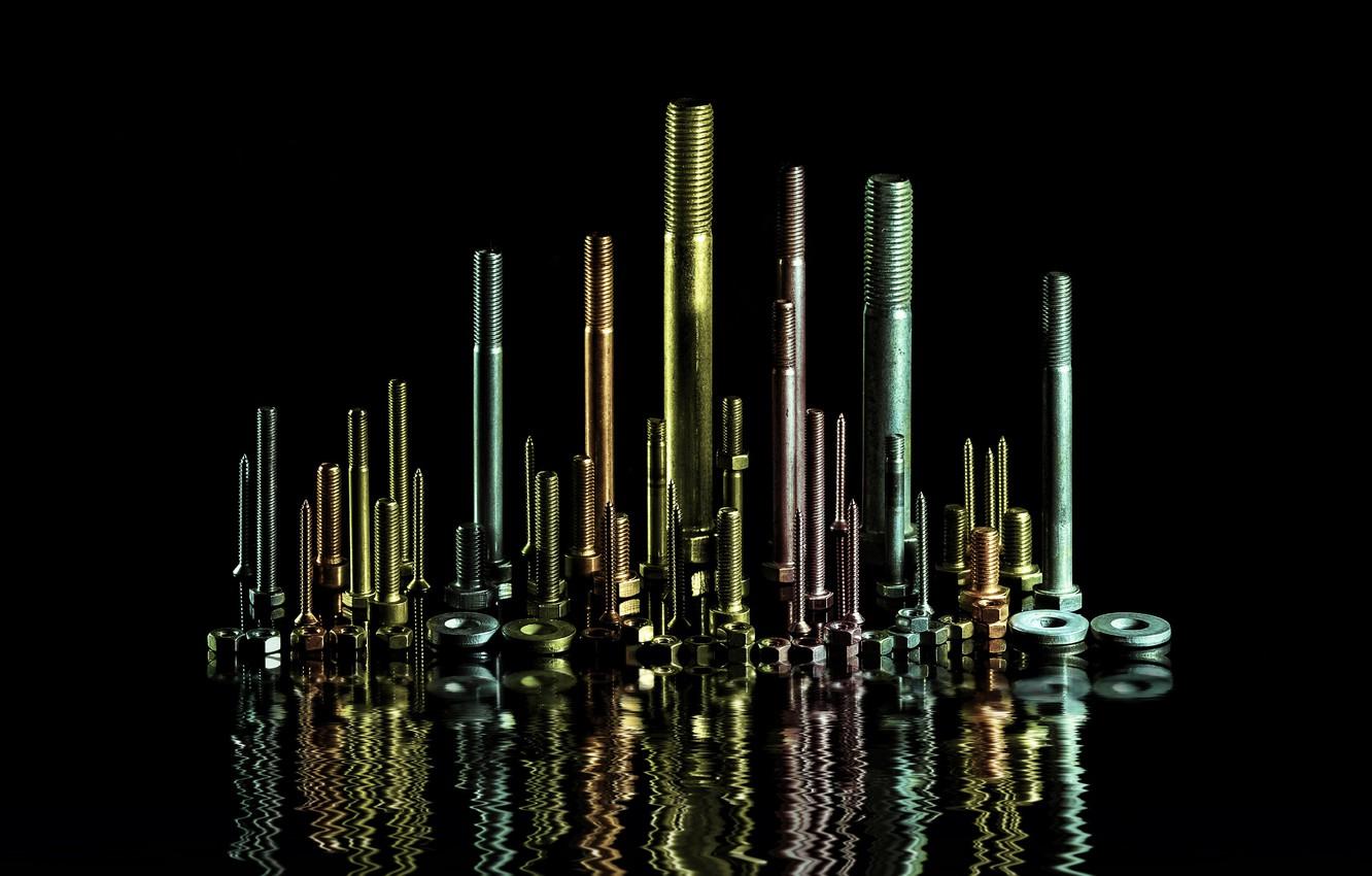 1332x850 Wallpaper bolts, screws, nuts image for desktop, section разное