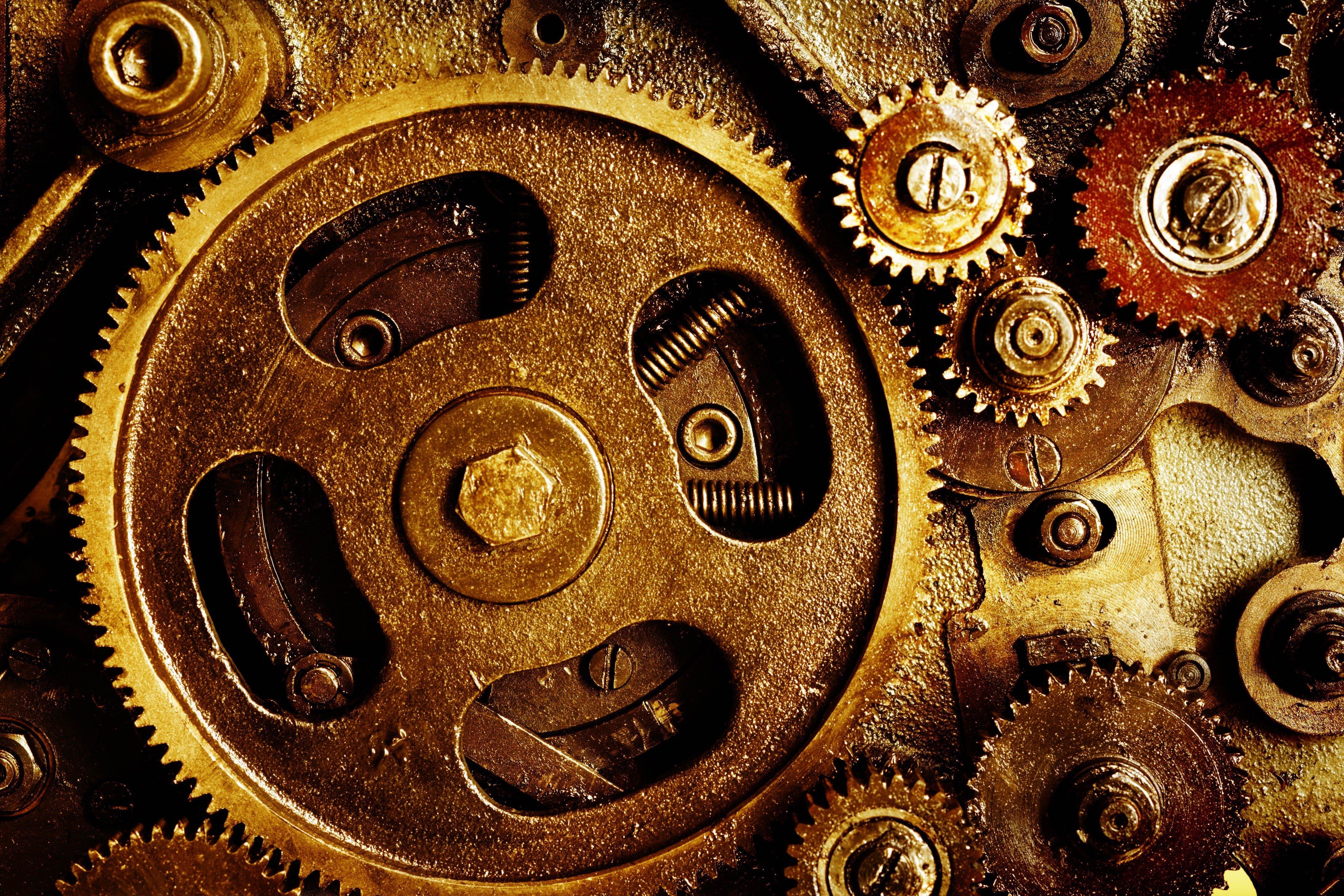 4368x2912 technology, Gears, Screw, Spring, Metal HD Wallpaper / Desktop and Mobile Image & Photo