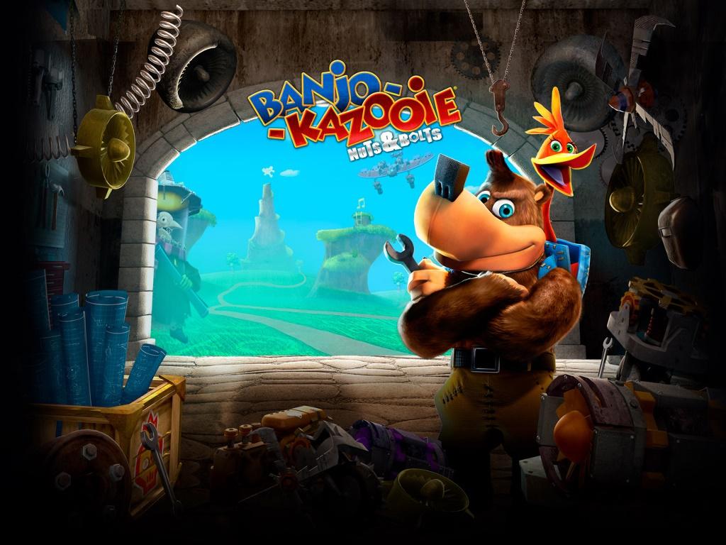 1024x768 My Free Wallpaper Wallpaper : Banjo Kazooie: Nuts & Bolts