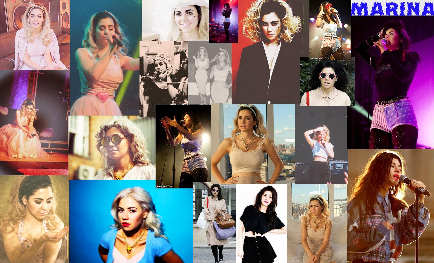 1484x899 Marina Collage and the diamonds Wallpaper
