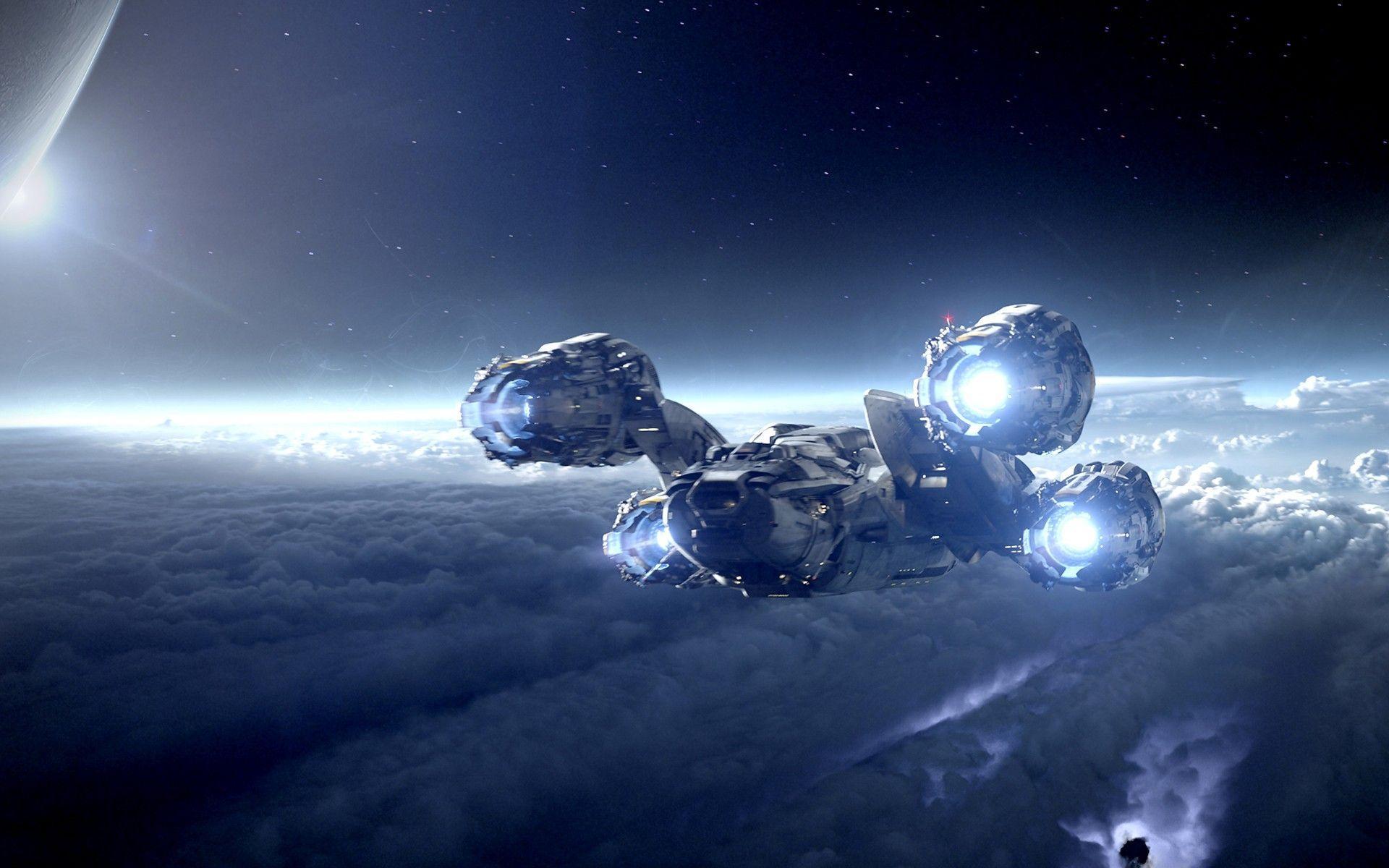 1920x1200 Futuristic Space Background