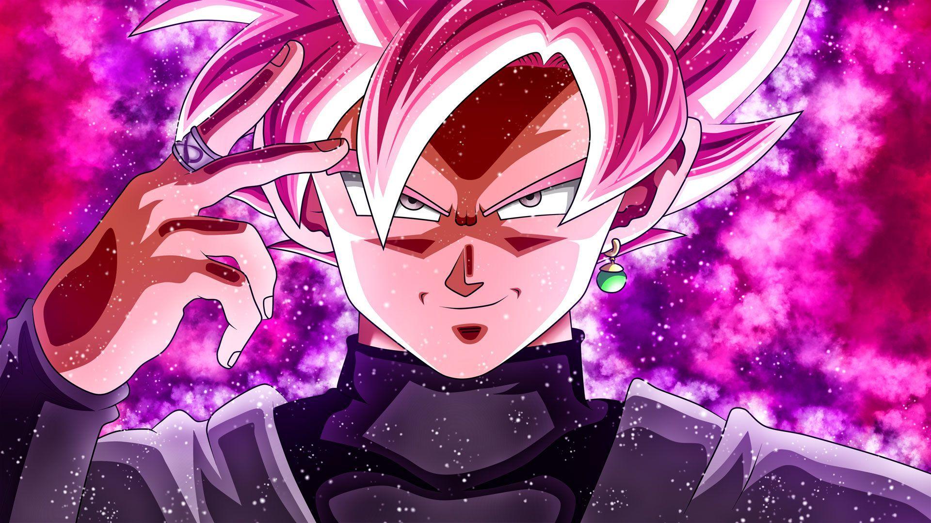 goku black rose wallpaper 4k pc