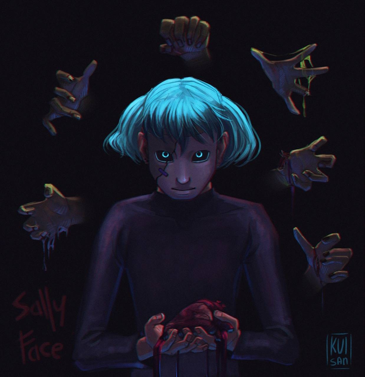 1238x1280 Sally Face Wallpaper