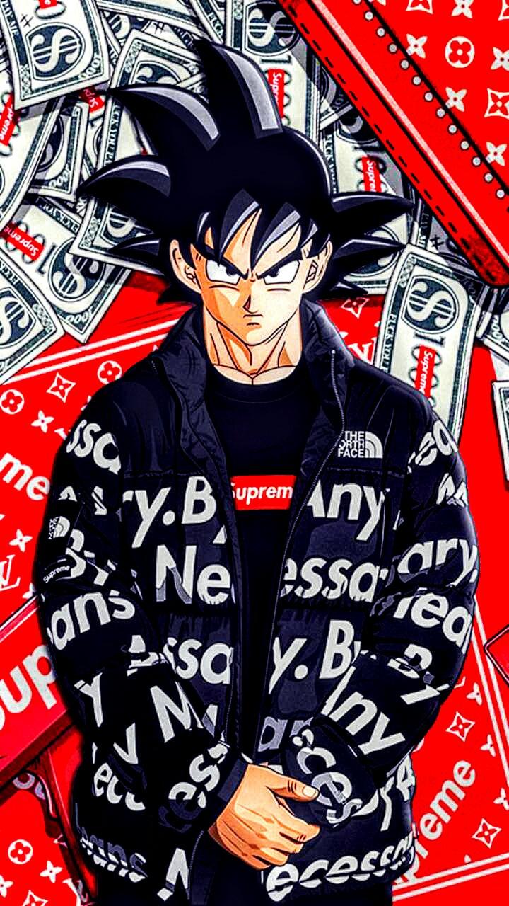 Goku drip wallpaper by @visinaire.ai-Artwork by @visinaire.ai