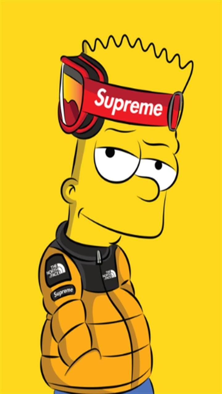 720x1280 Download Simpson supreme Wallpaper by Amatoru88 now. Browse millions. Supreme wallpaper, Supreme iphone wallpaper, Simpson wallpaper iphone