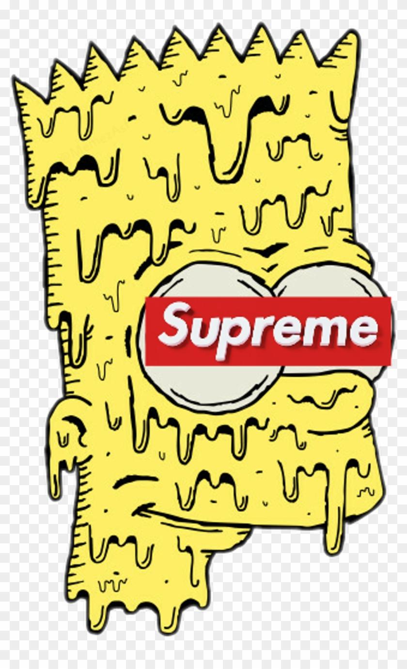 840x1379 Bart Sticker Supreme Wallpaper HD Transparent PNG Clipart Image Download