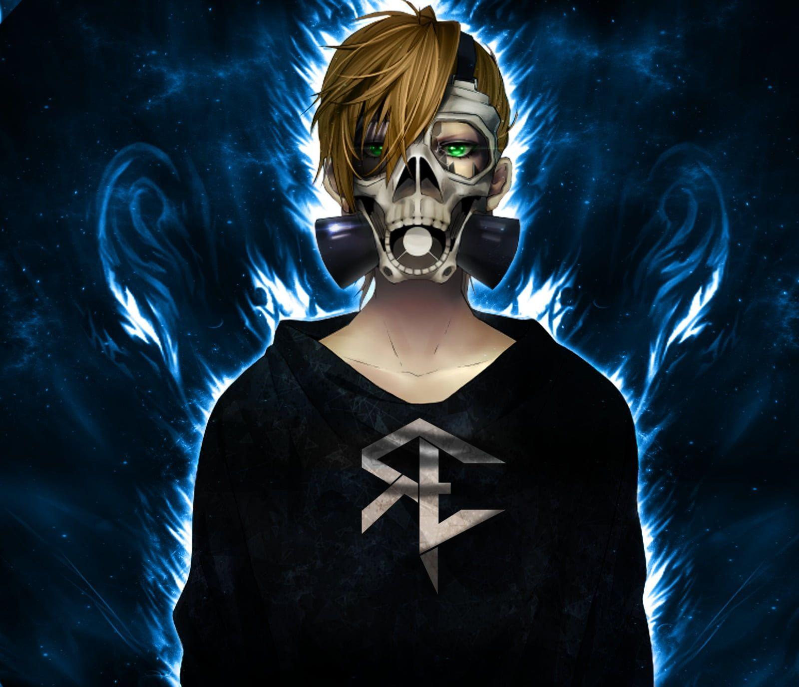 1600x1377 male anime character wallpaper gas masks #anime #skull #fire #blonde #reinelex P #wallpaper #hdwallpaper #des. Character wallpaper, Gas mask, Anime characters