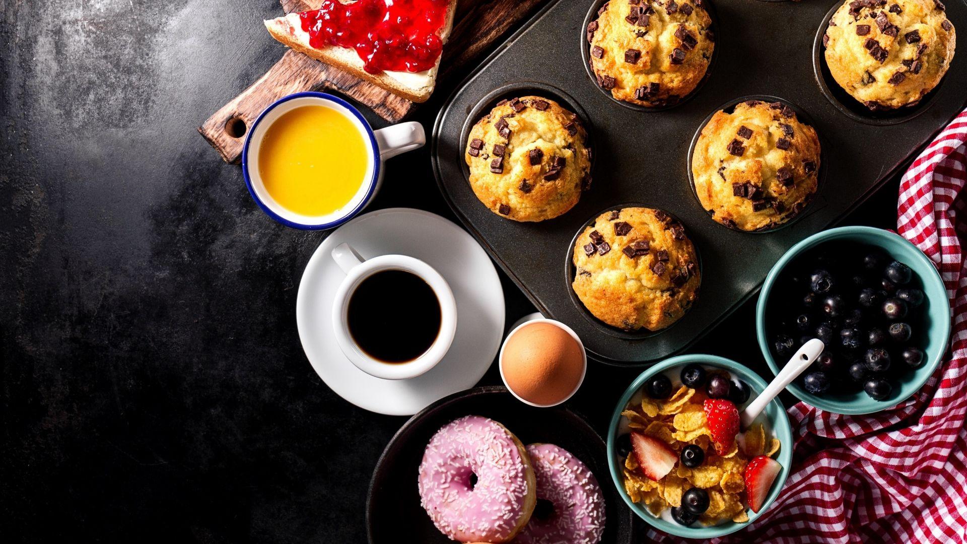 1920x1080 Desktop wallpaper baking, breakfast, food, fruits, cake, HD image, picture, background, 96a934