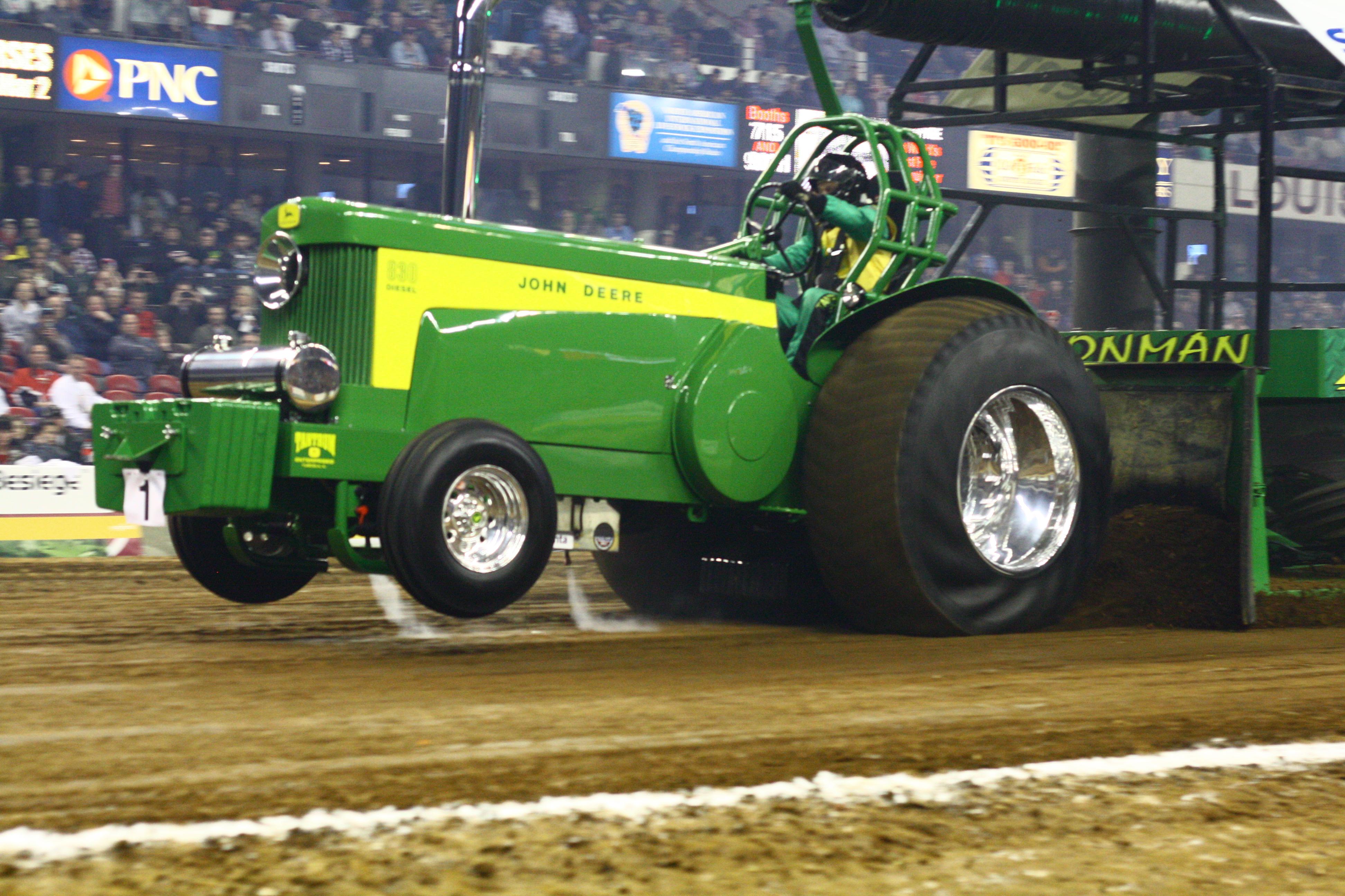 3888x2592 TRACTOR PULLING Race Racing Hot Rod Rods Tractor John Deere H Wallpaperx2592
