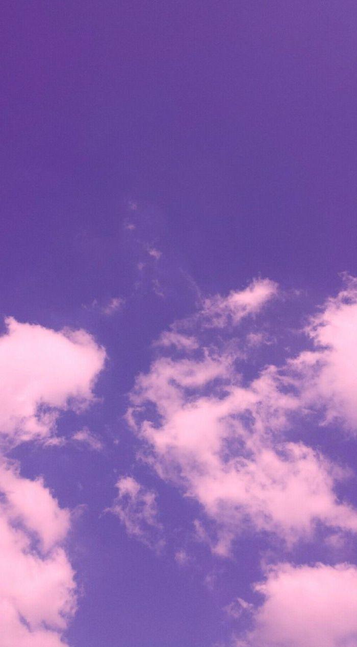 700x1266 Aesthetic Purple Clouds Wallpaper