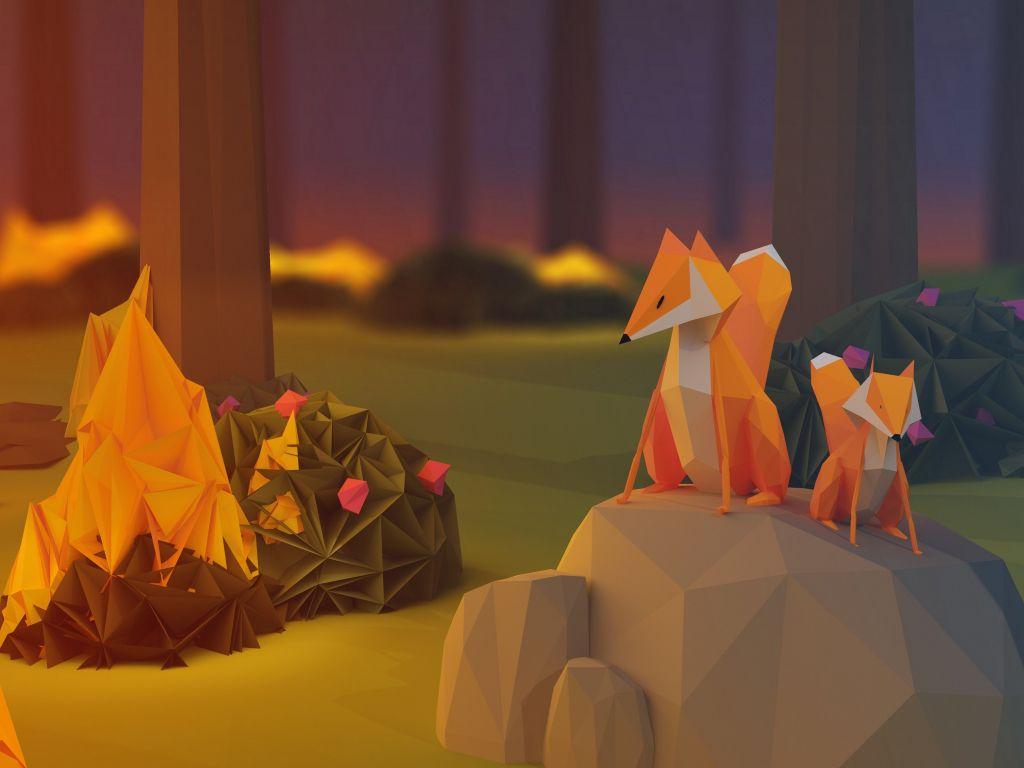 1024x768 Origami 4K wallpaper for your desktop or mobile screen free and easy to download