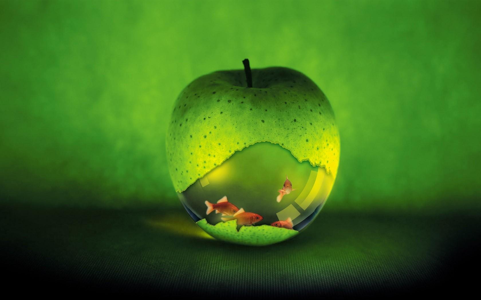 Green Apple Wallpapers Top Free Green Apple Backgrounds WallpaperAccess