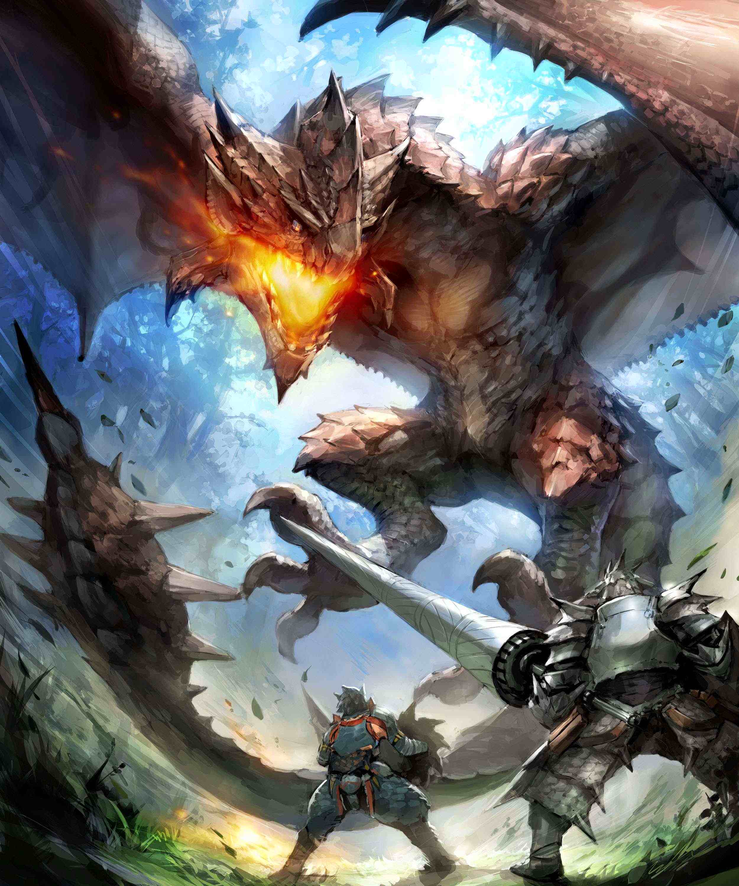 2500x3000 Monster Hunter Background Free HD Wallpaper