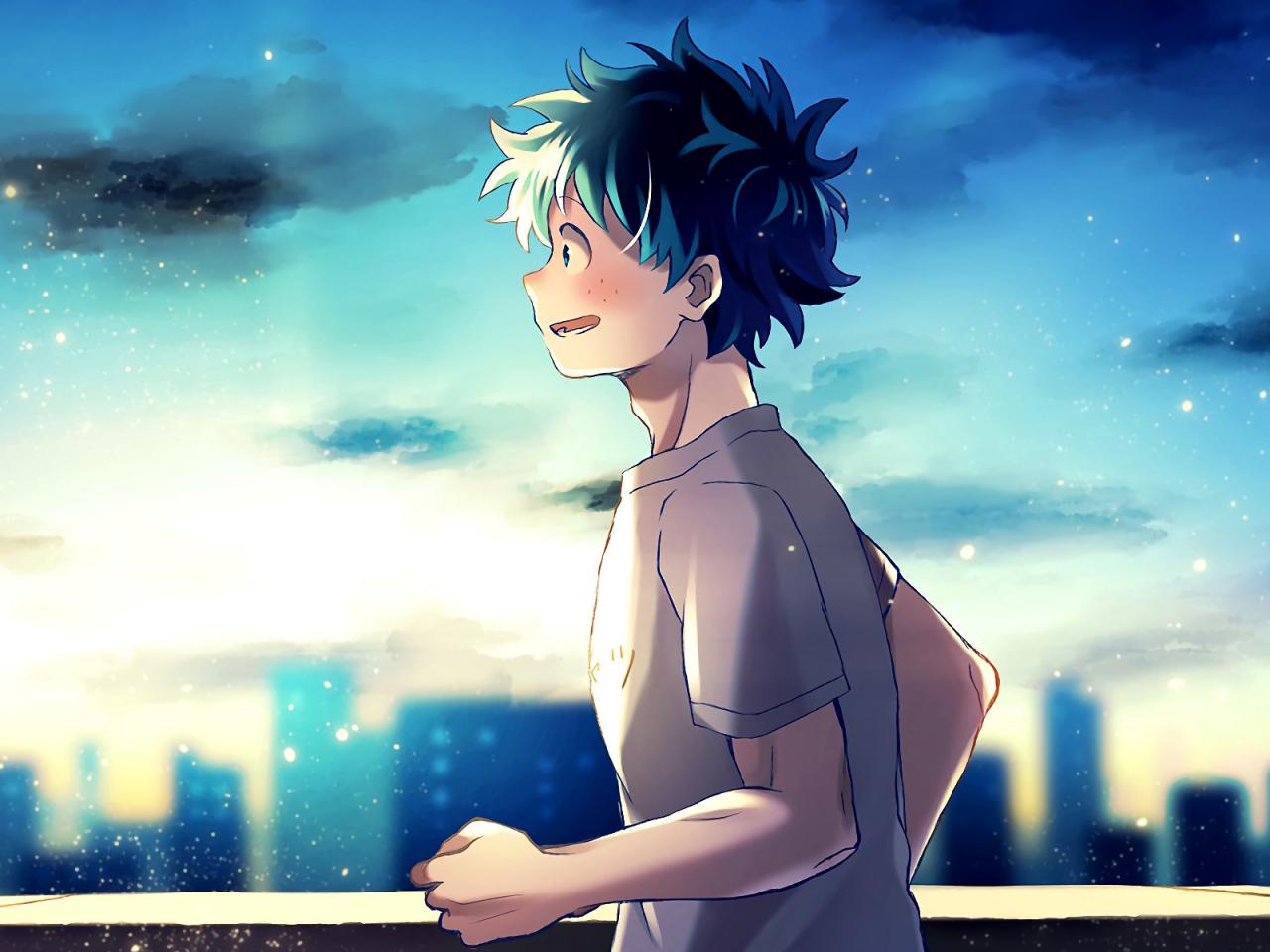 1280x960 Desktop Wallpaper Izuku Midoriya, Boku No Hero Academia, Anime Boy, Cute, HD Image, Picture, Background, C23980