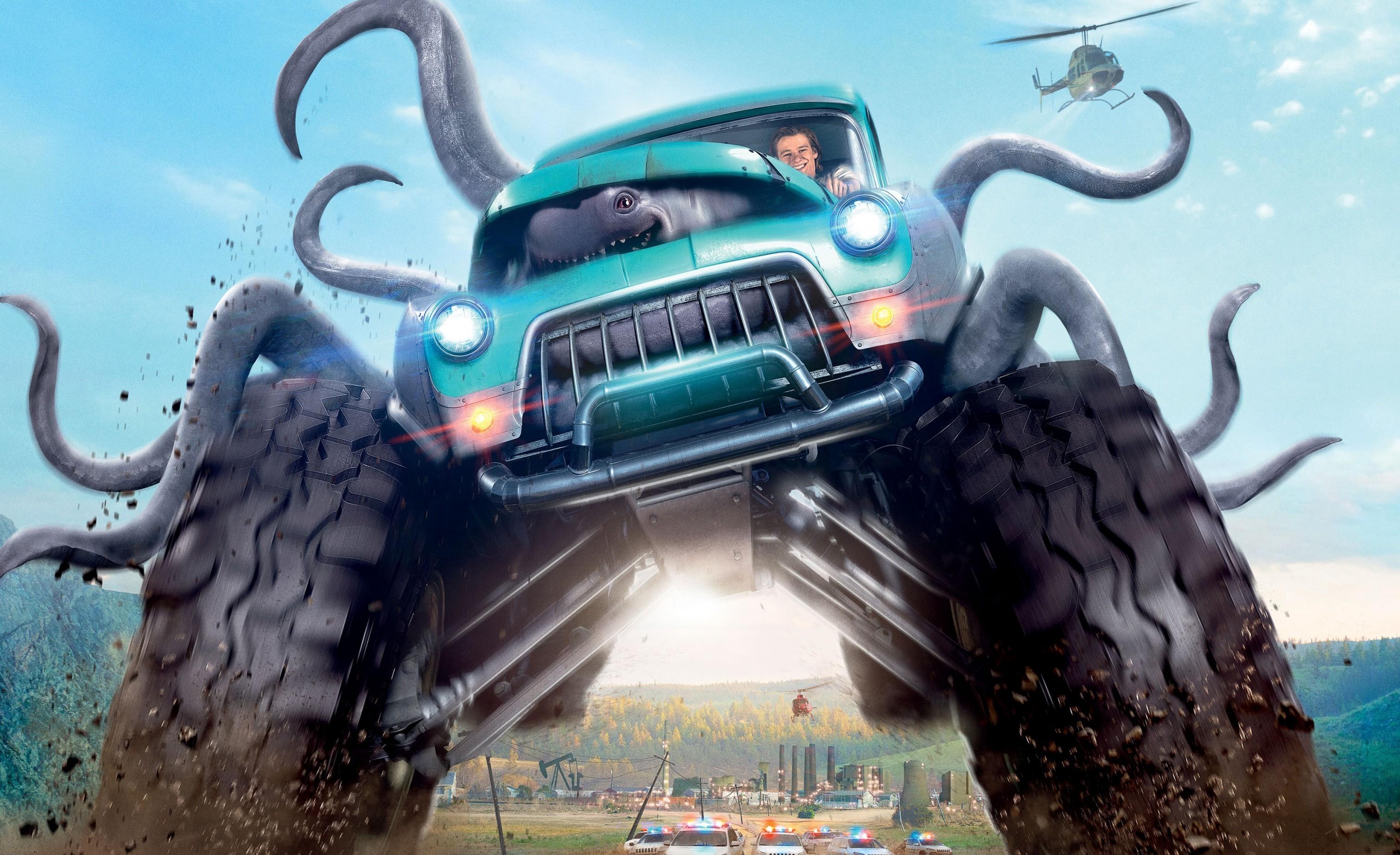 3021x1844 Monster Trucks Wallpaper