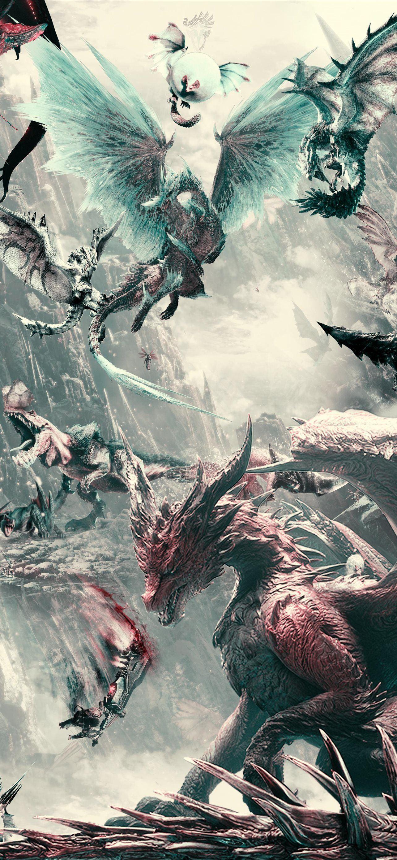 1284x2778 Best Monster hunter world HD iPhone HD Wallpaper