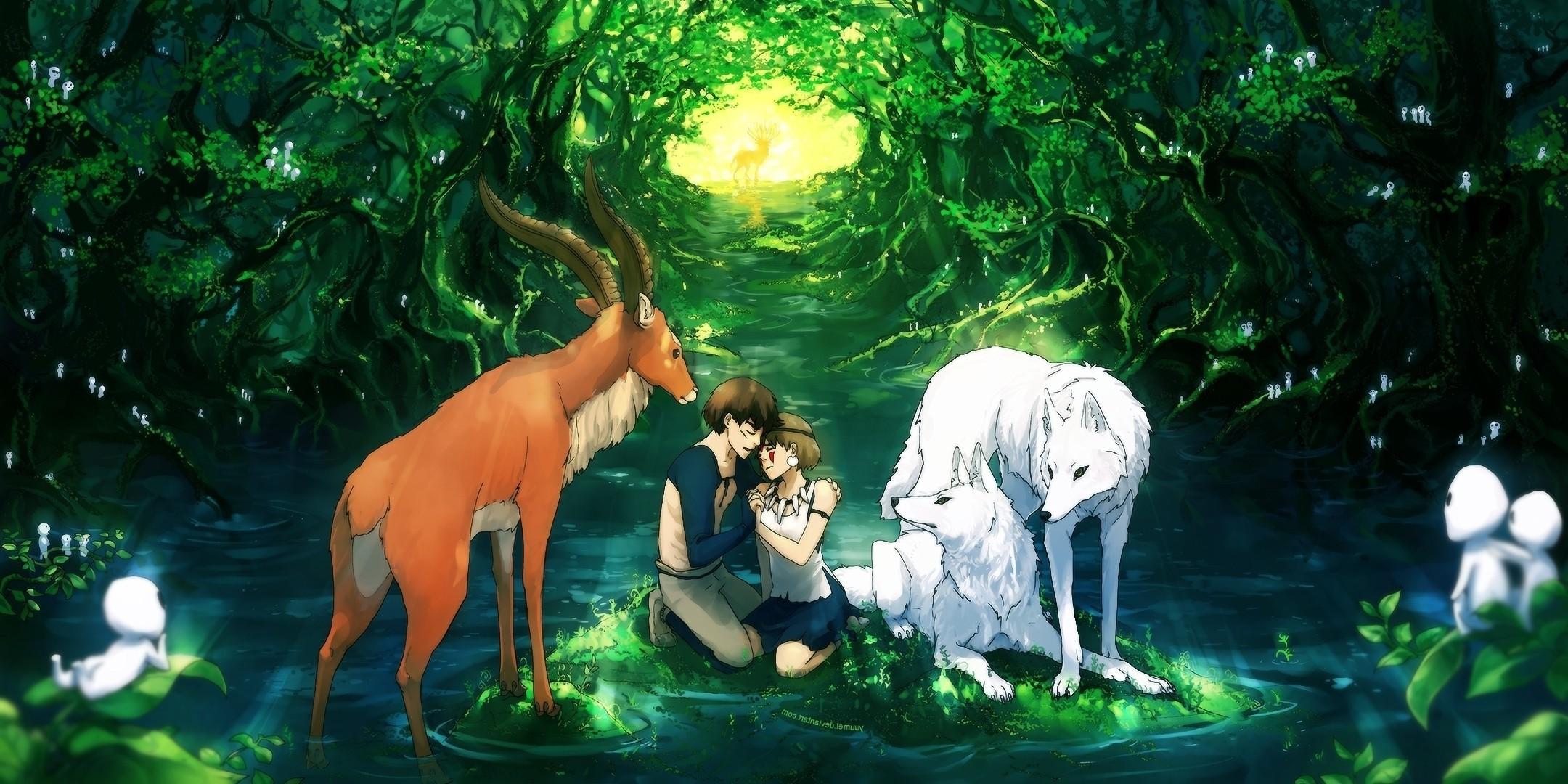 2160x1080 Studio Ghibli, Princess Mononoke Wallpaper HD / Desktop and Mobile Background