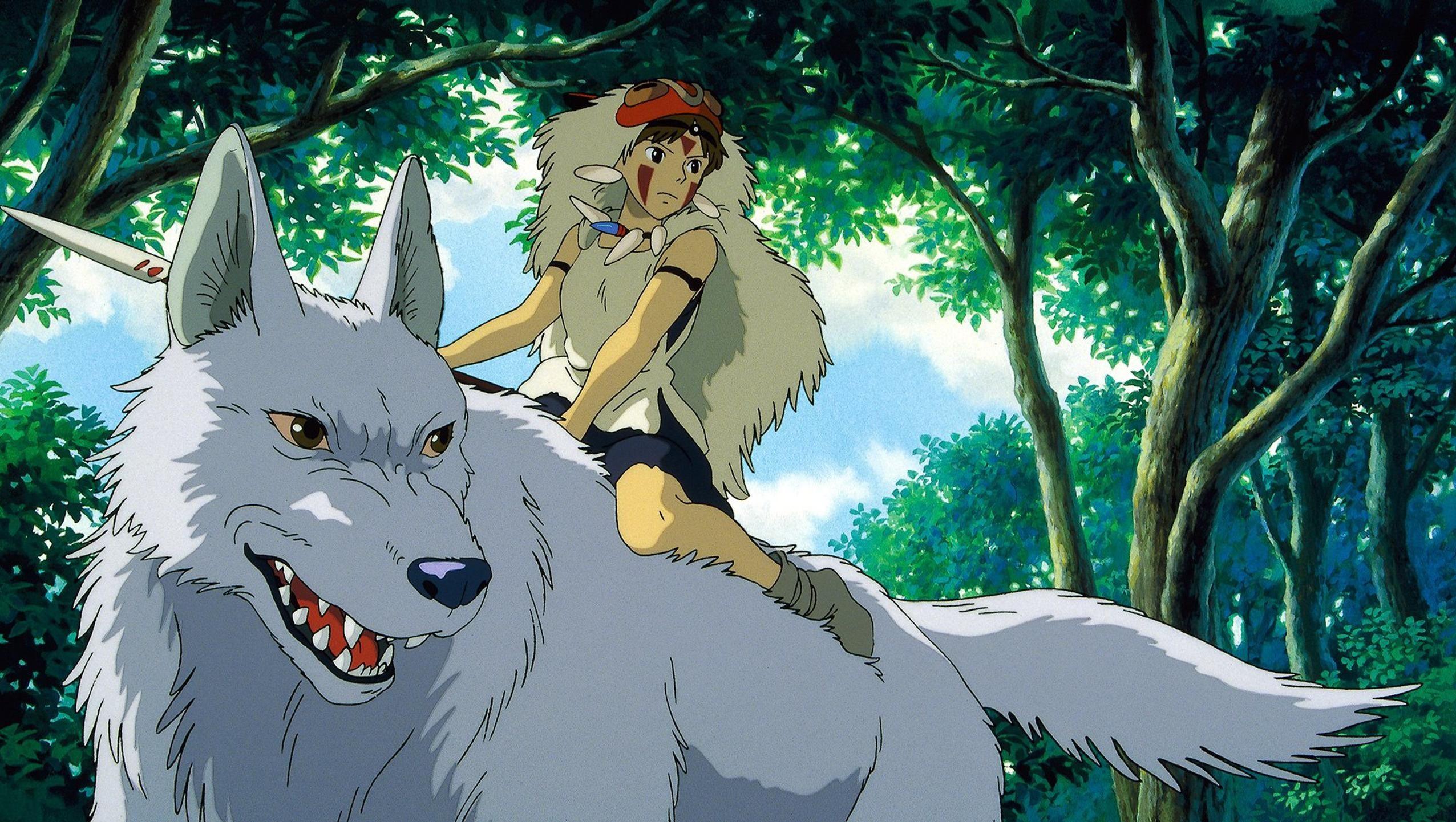 2552x1442 High Resolution Princess Mononoke Desktop Background