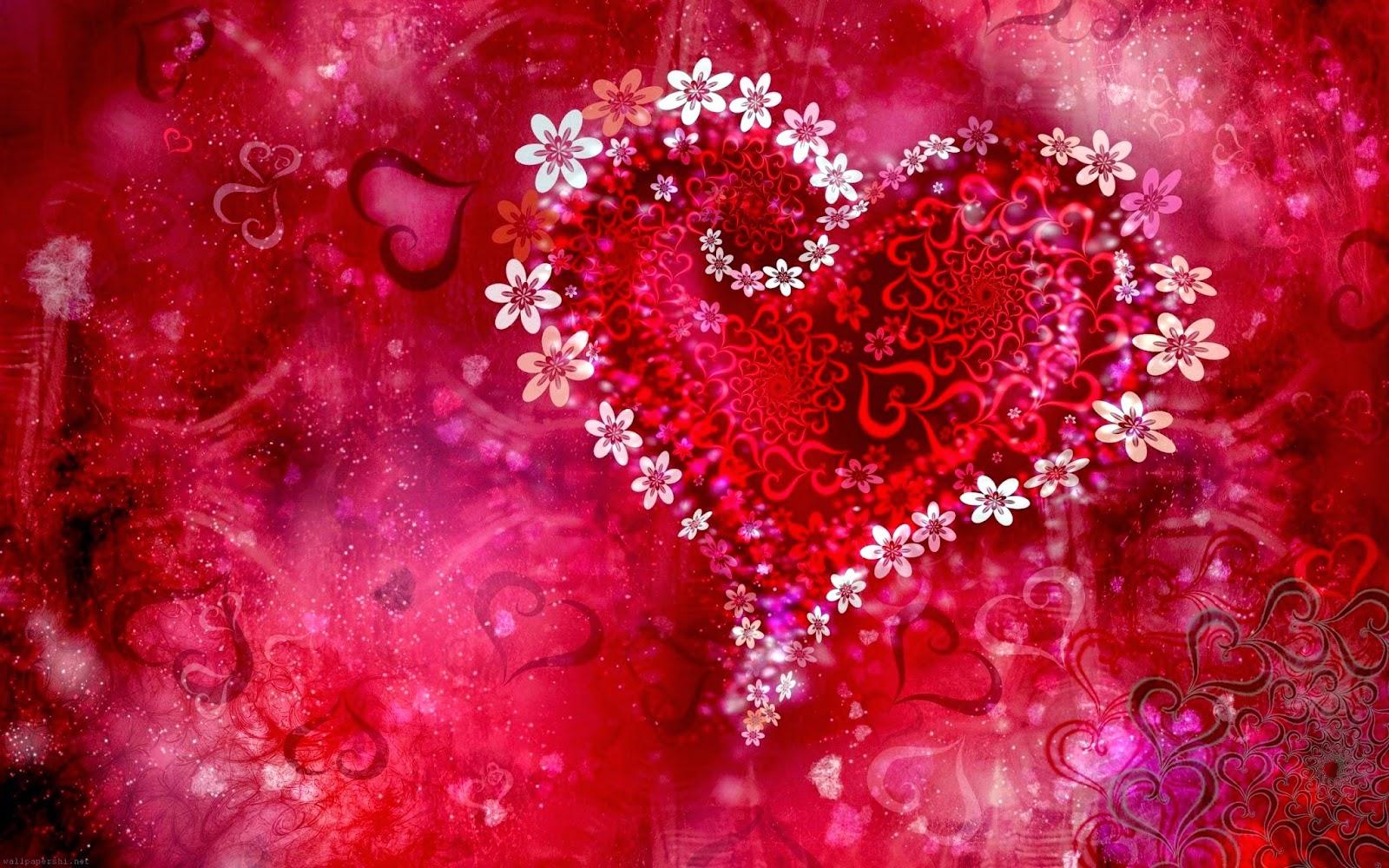 1600x1000 Awesome Beautiful Heart with Flowers Image. Top Collection of different types of flowers in the image HD