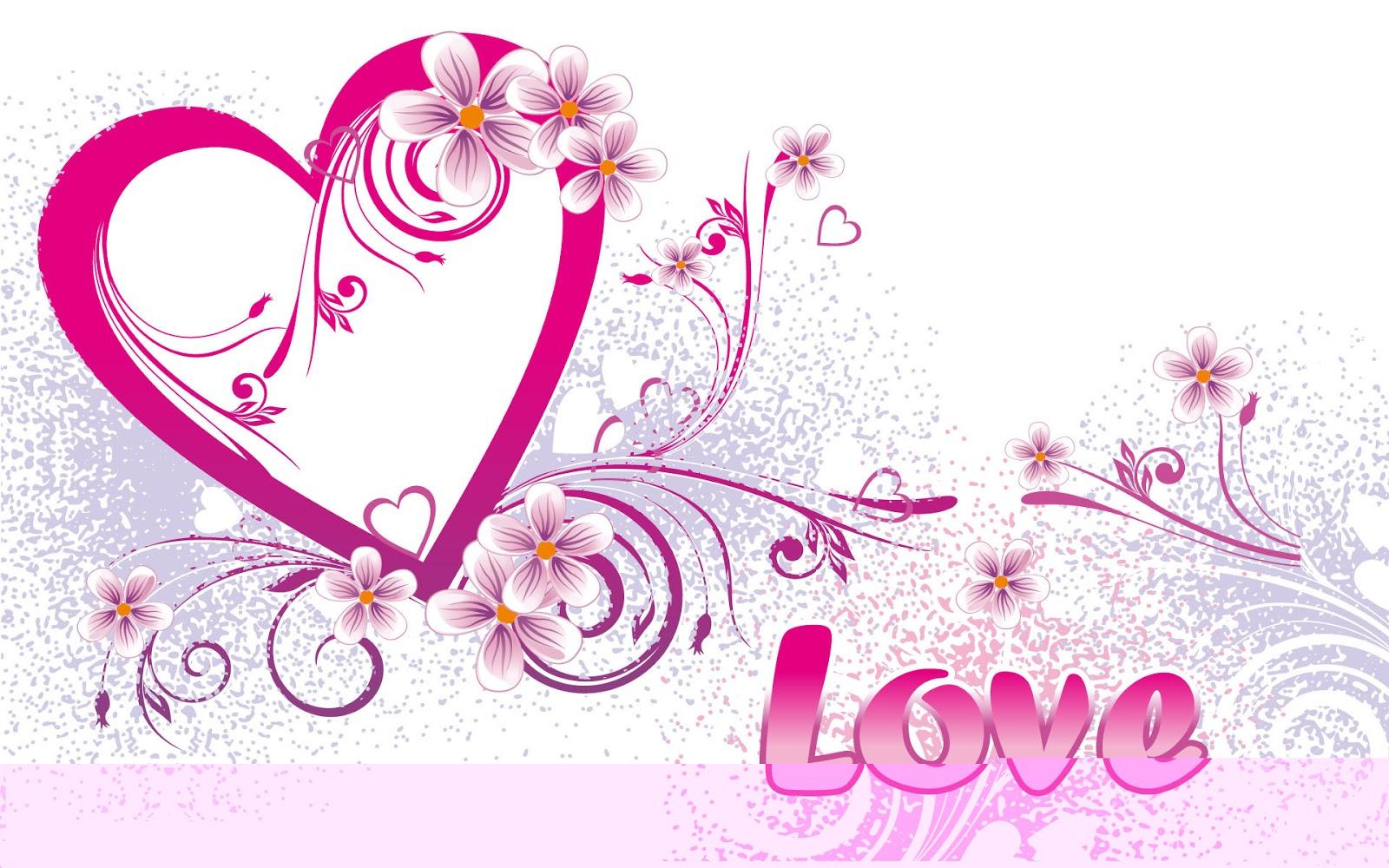 1600x1000 Cute Heart And Love Wallpaper With Different Background Beautiful Flowers And Butterflies HD Wallpaper