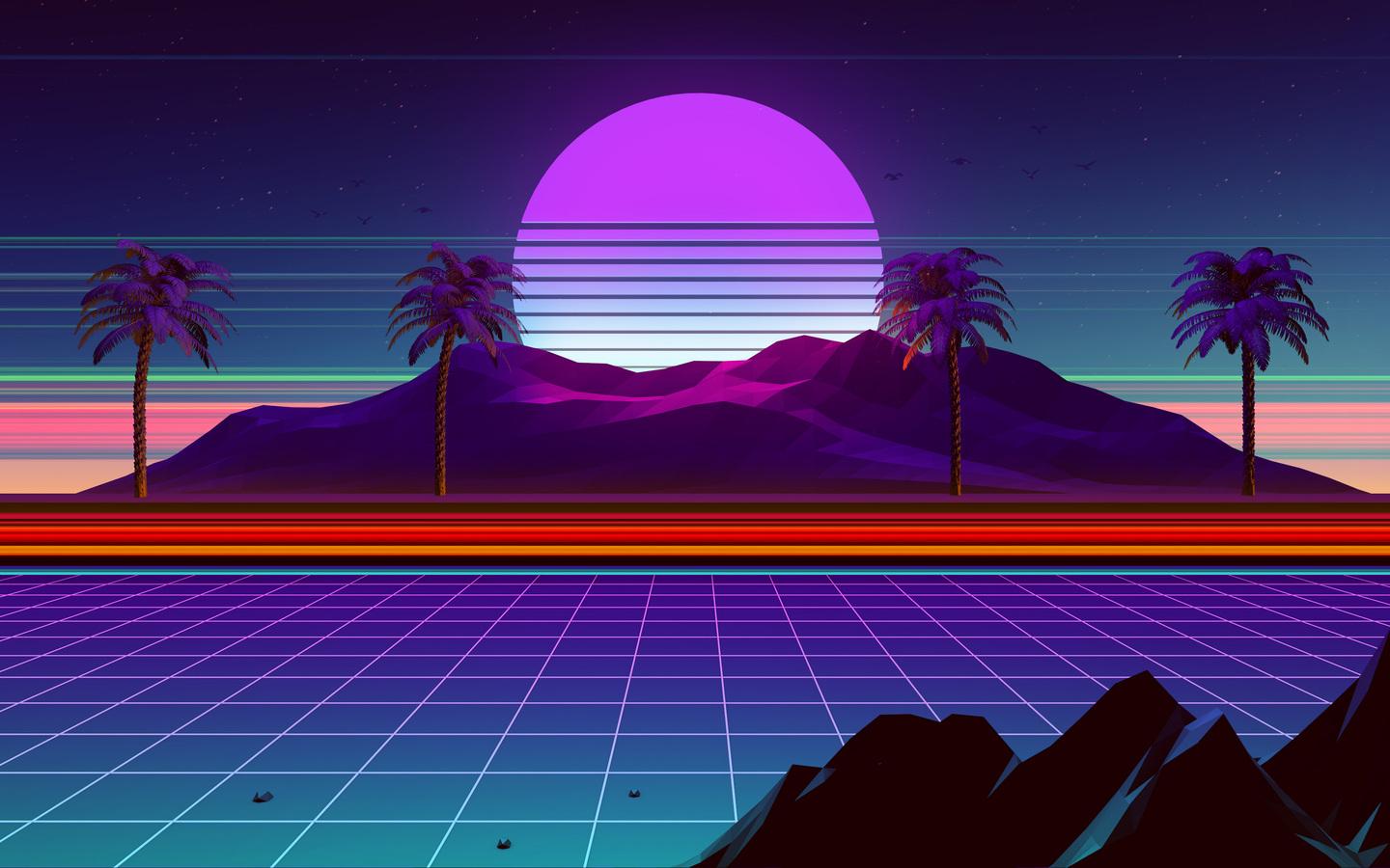1440x900 Retro Wave 4k 1440x900 Resolution HD 4k Wallpaper, Image, Background, Photo and Picture