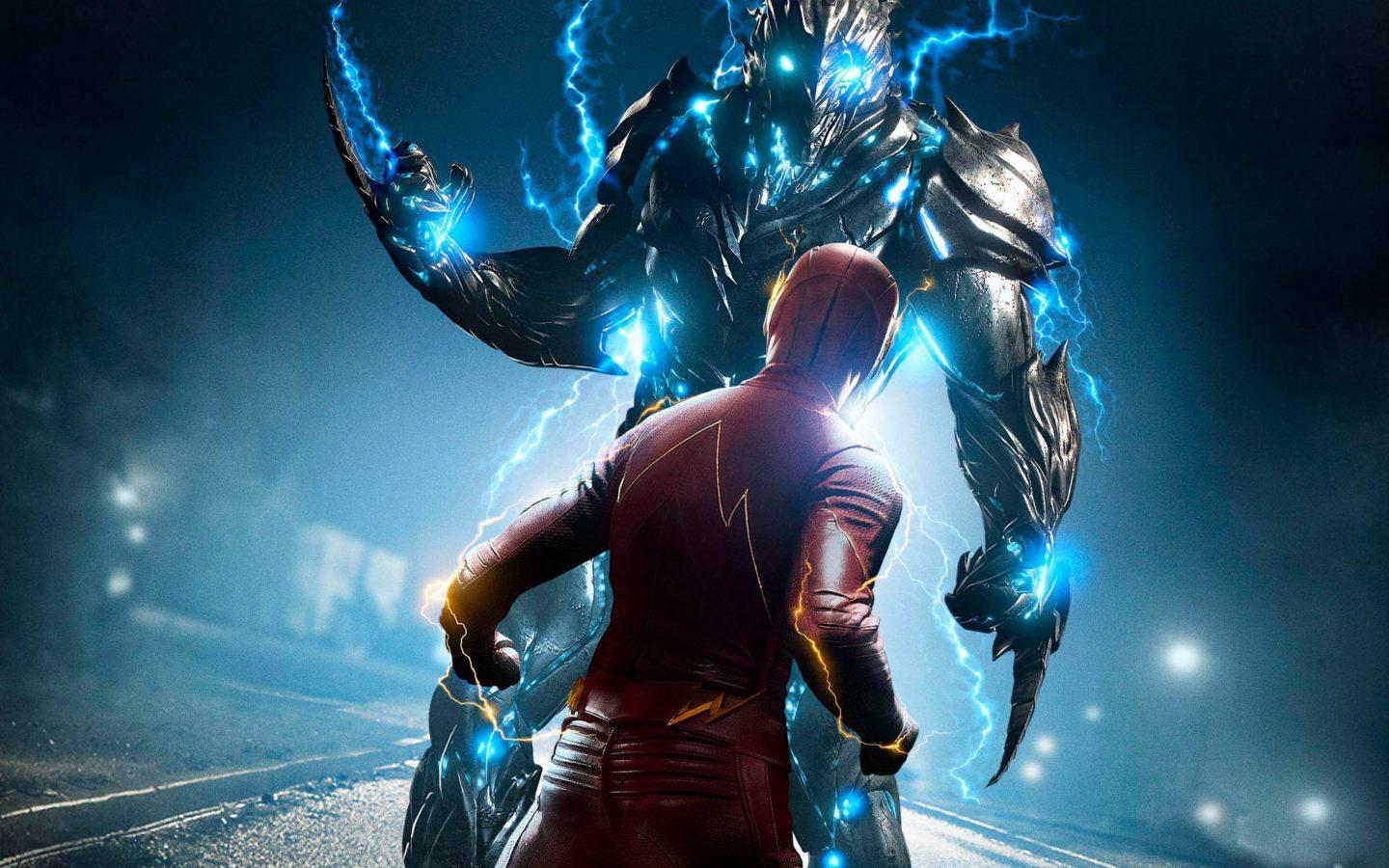1440x900 The Flash Savitar Red Blue TV Show 4K Wallpaper