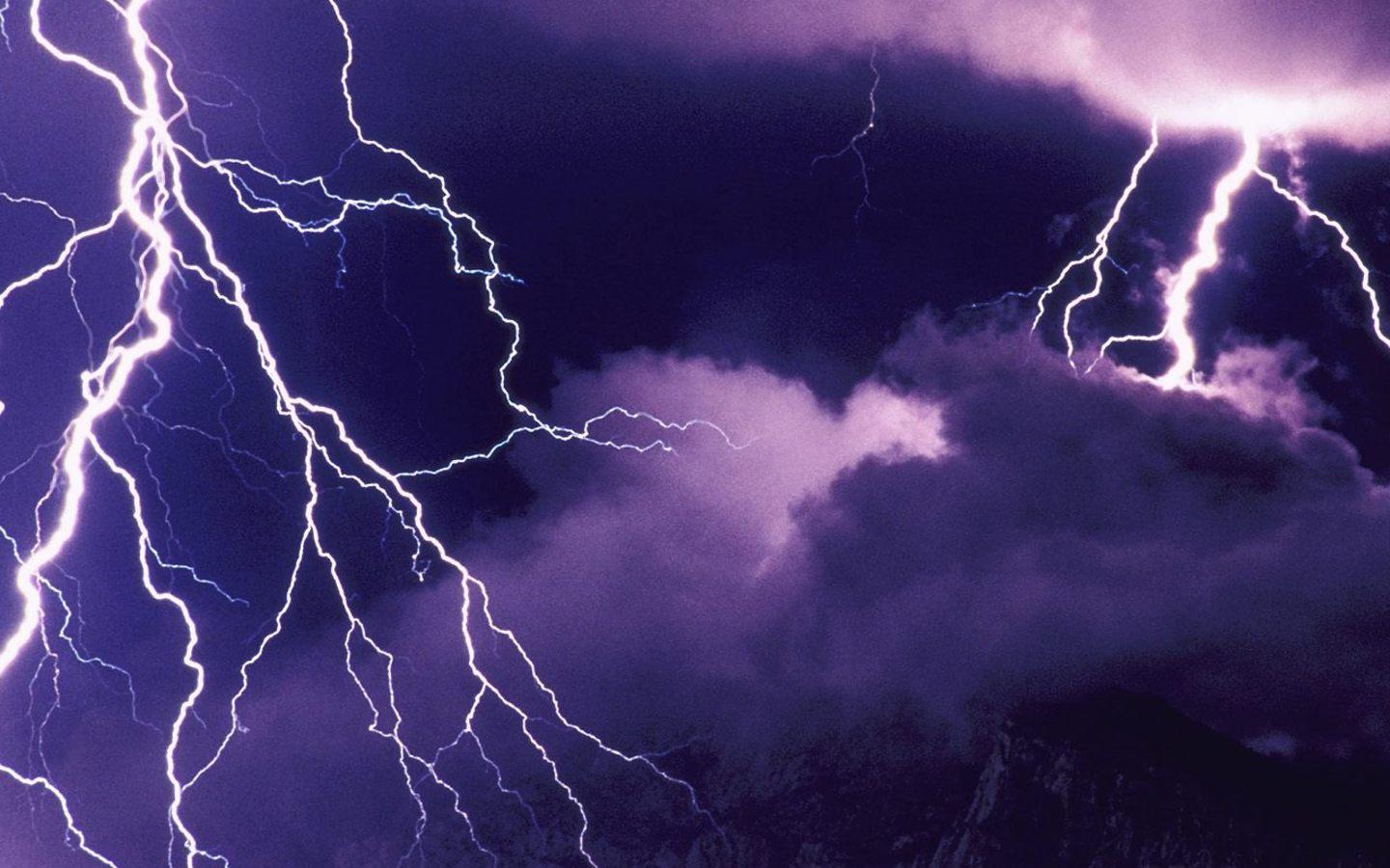 1440x900 Animated Lightning Storm Wallpaper