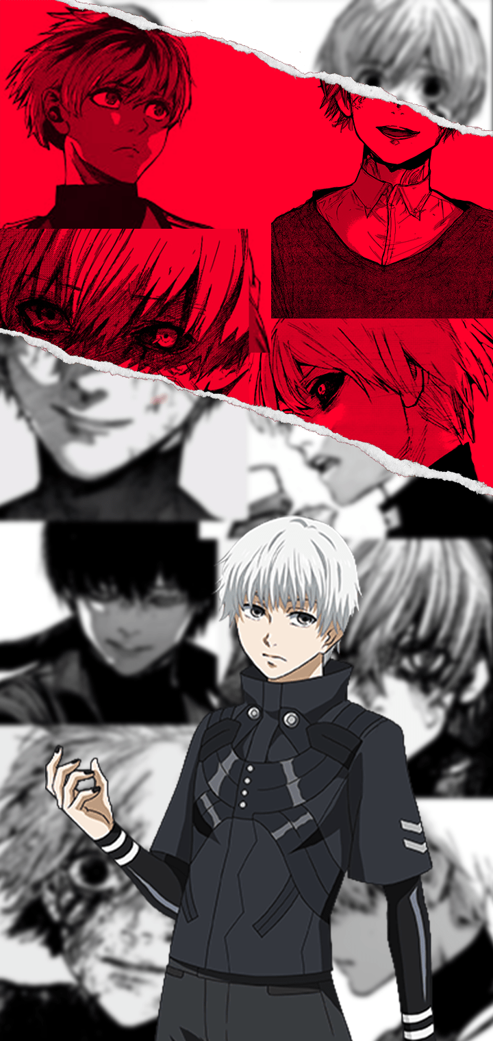 720x1520 Kaneki phone wallpaper I just made :): TokyoGhoul