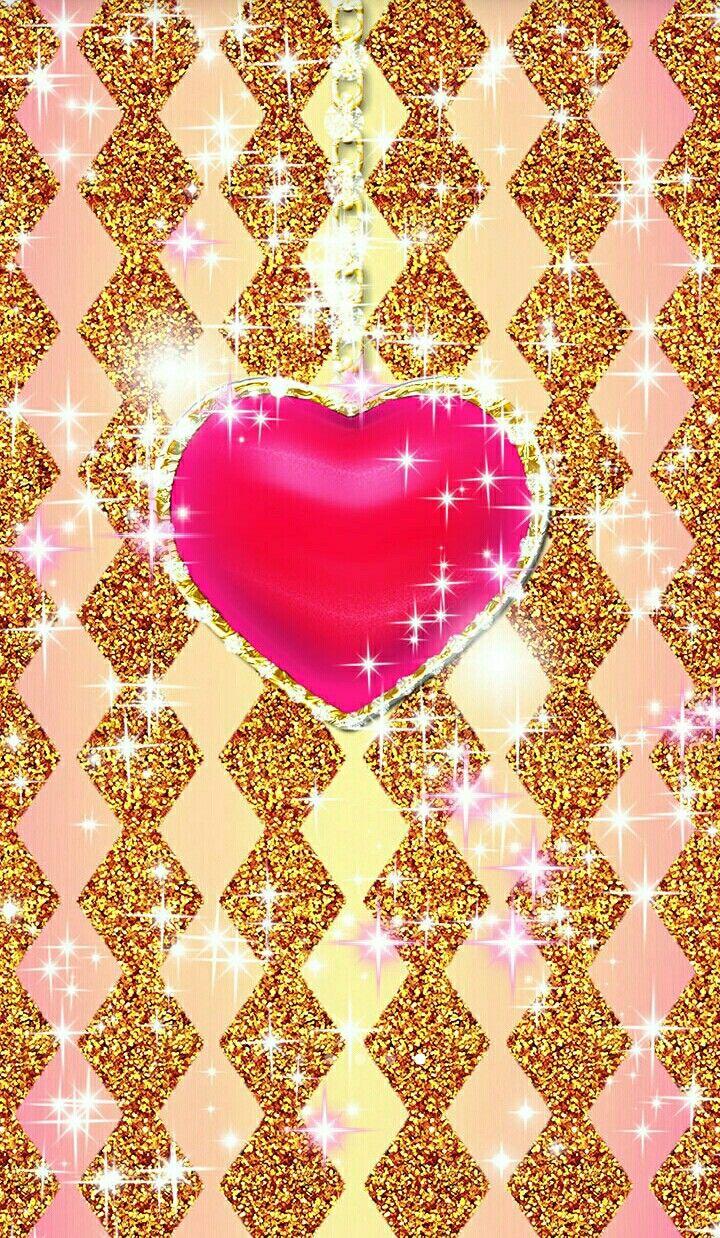 720x1238 Hearts Wallpaper Glitter, iPhone, Samsung Galaxy, Huawei p8 Lite, Huawei GPlay mini. Heart wallpaper, Bling wallpaper, Cellphone wallpaper