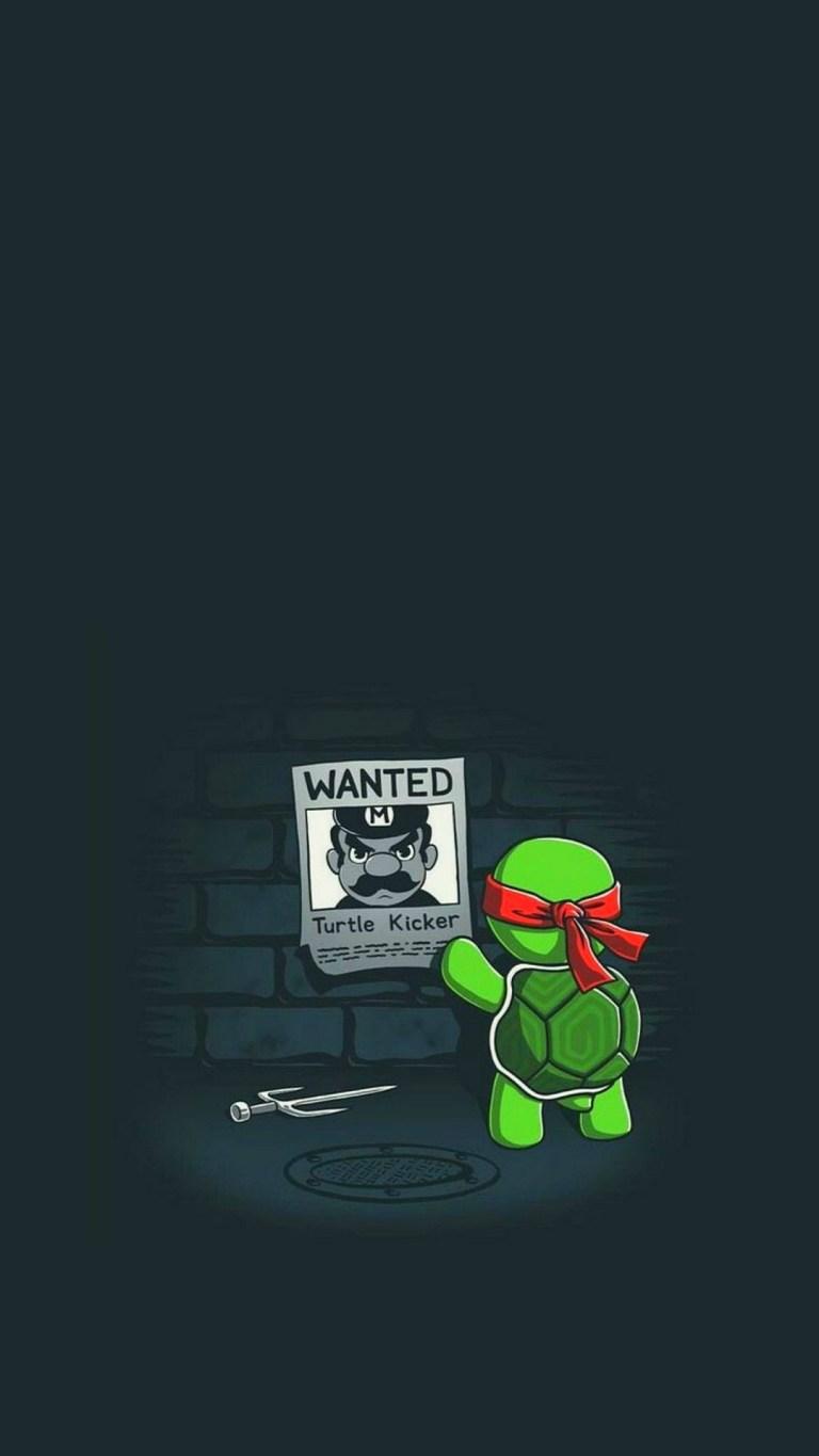 768x1365 Ninja Turtles Minimalist iPhone HD Wallpaper Download
