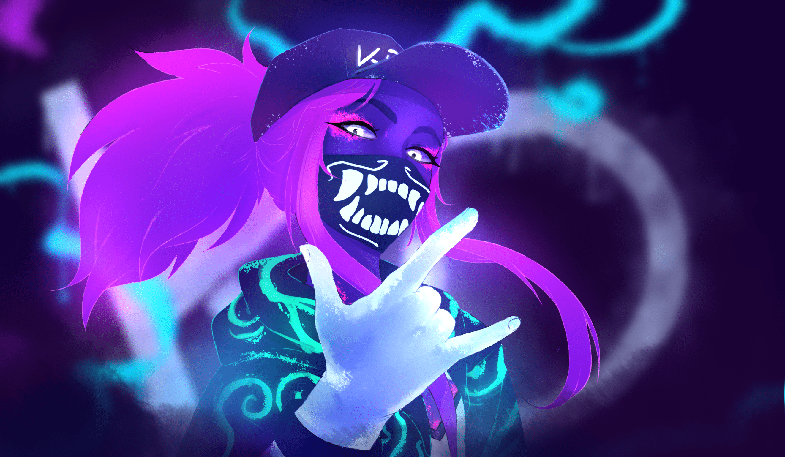2643x1539 Akali KDA Wallpaper