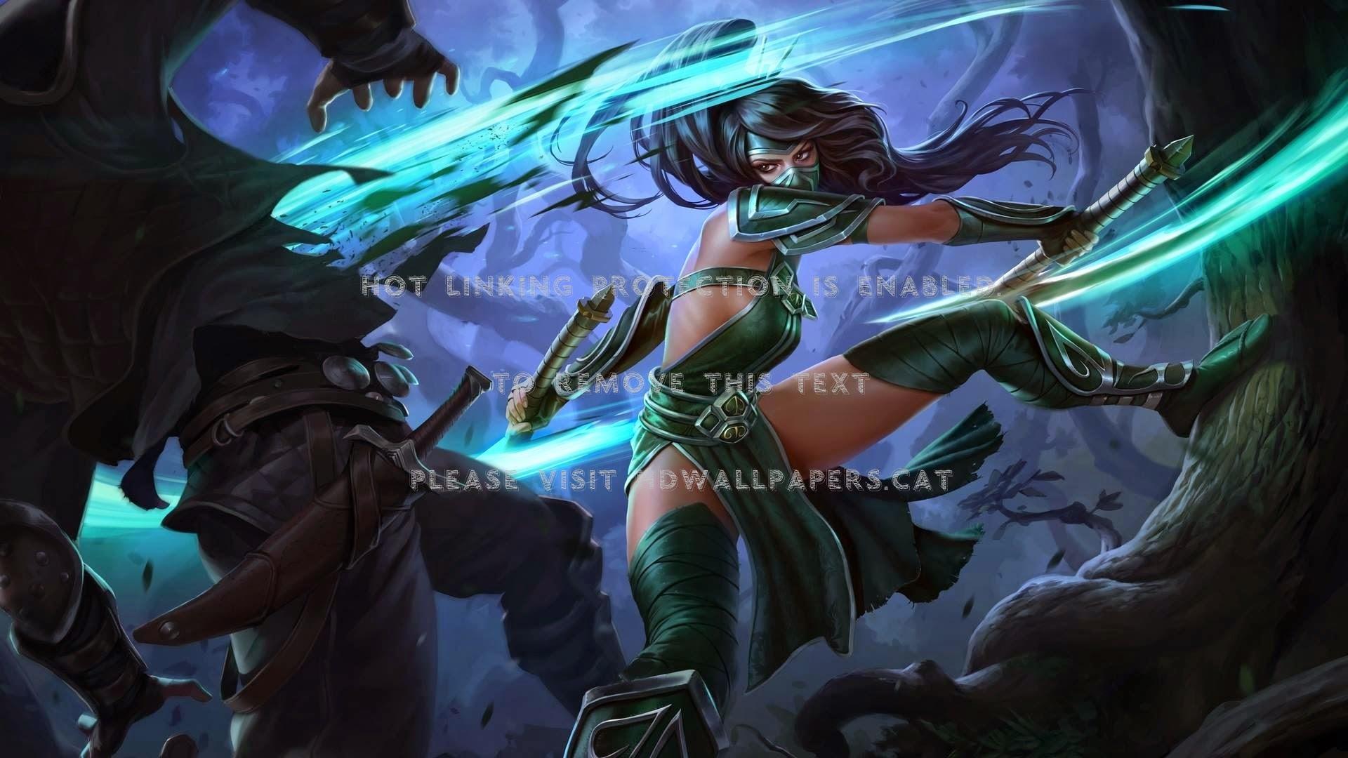 1920x1080 akali new splash art 2014 lol league of
