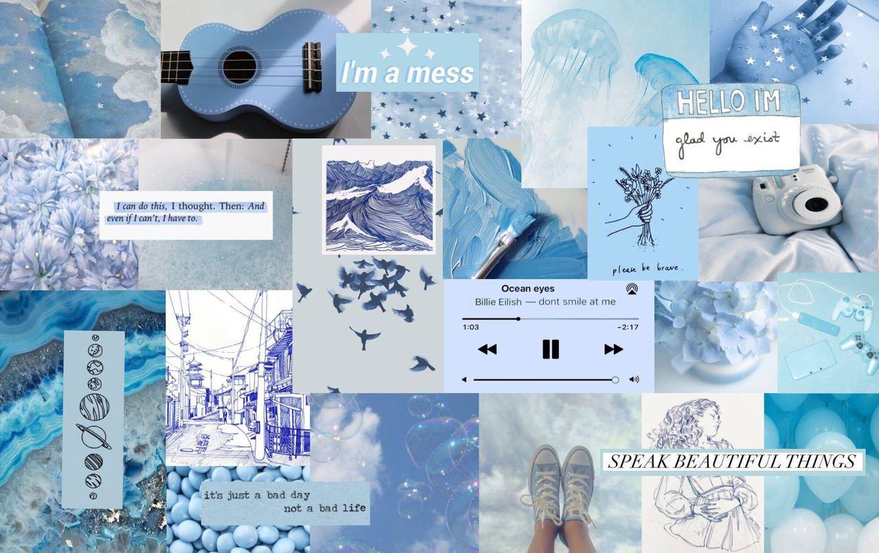 1280x806 Blue Aesthetic Wallpaper for Laptop